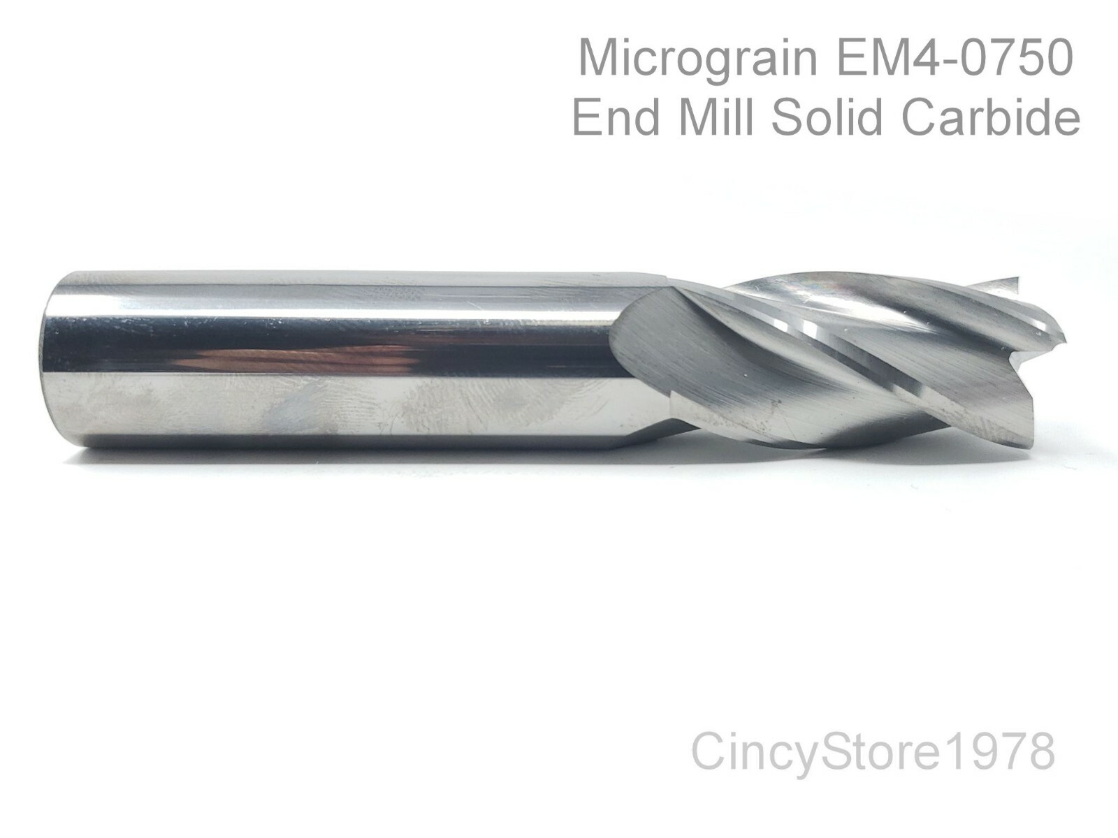 Solid Carbide End Mill 4 Flute EM4-0750 3/4″ New Fast Free Shipping MADE IN USA