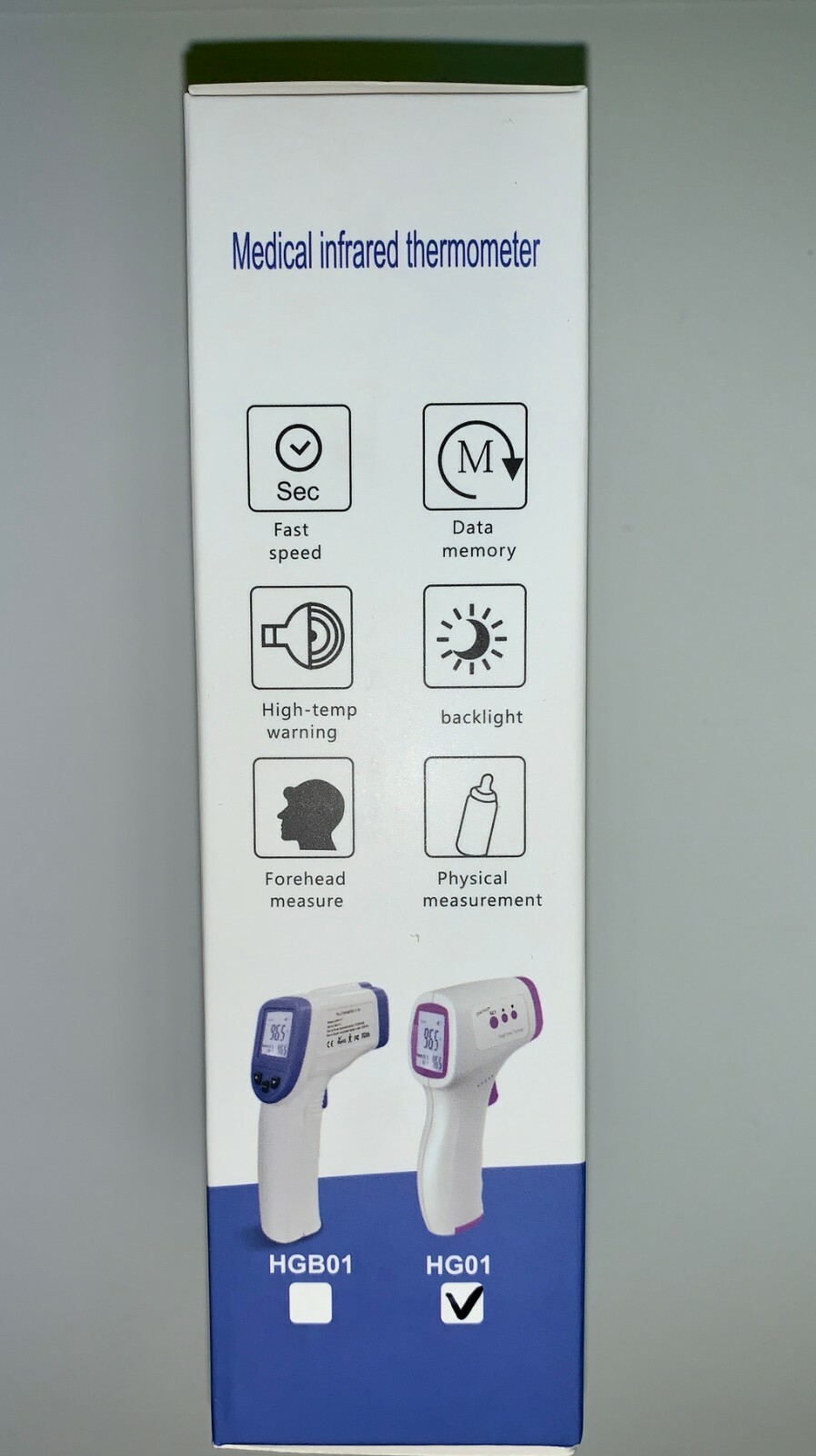 Medical No-Contact Body Forehead IR Infrared Digital Thermometer CE&FDA Approved