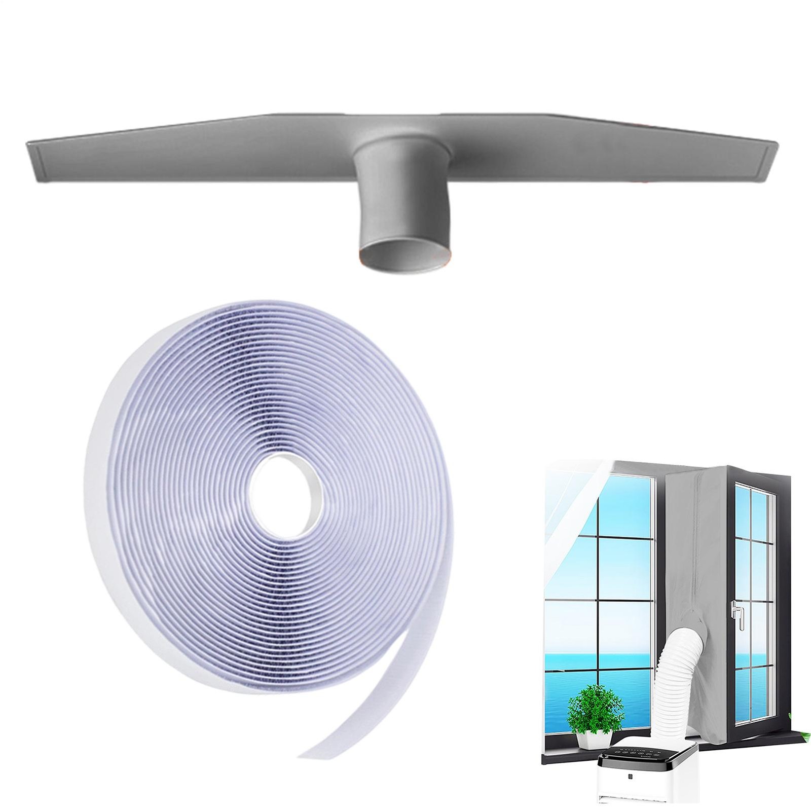 Air Conditioner Window Seal Kit Waterproof 158 Inch with Adhesive durable
