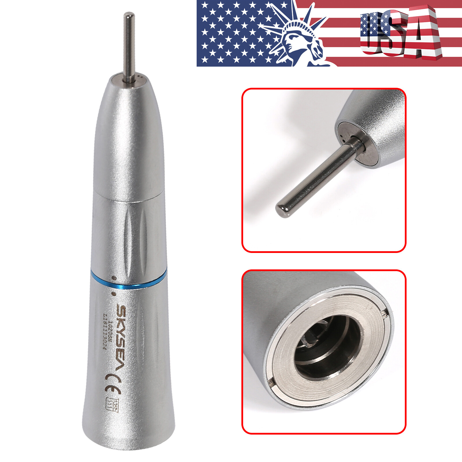 Dental Slow Low Speed Straight Nosecone Handpiece External/Inner Spray NSK Style