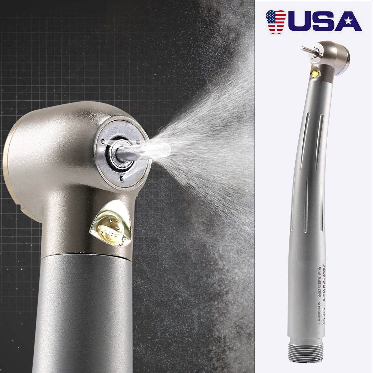 Turbina LED 2/4 orificios con pieza mano de alta velocidad dental NSK Style