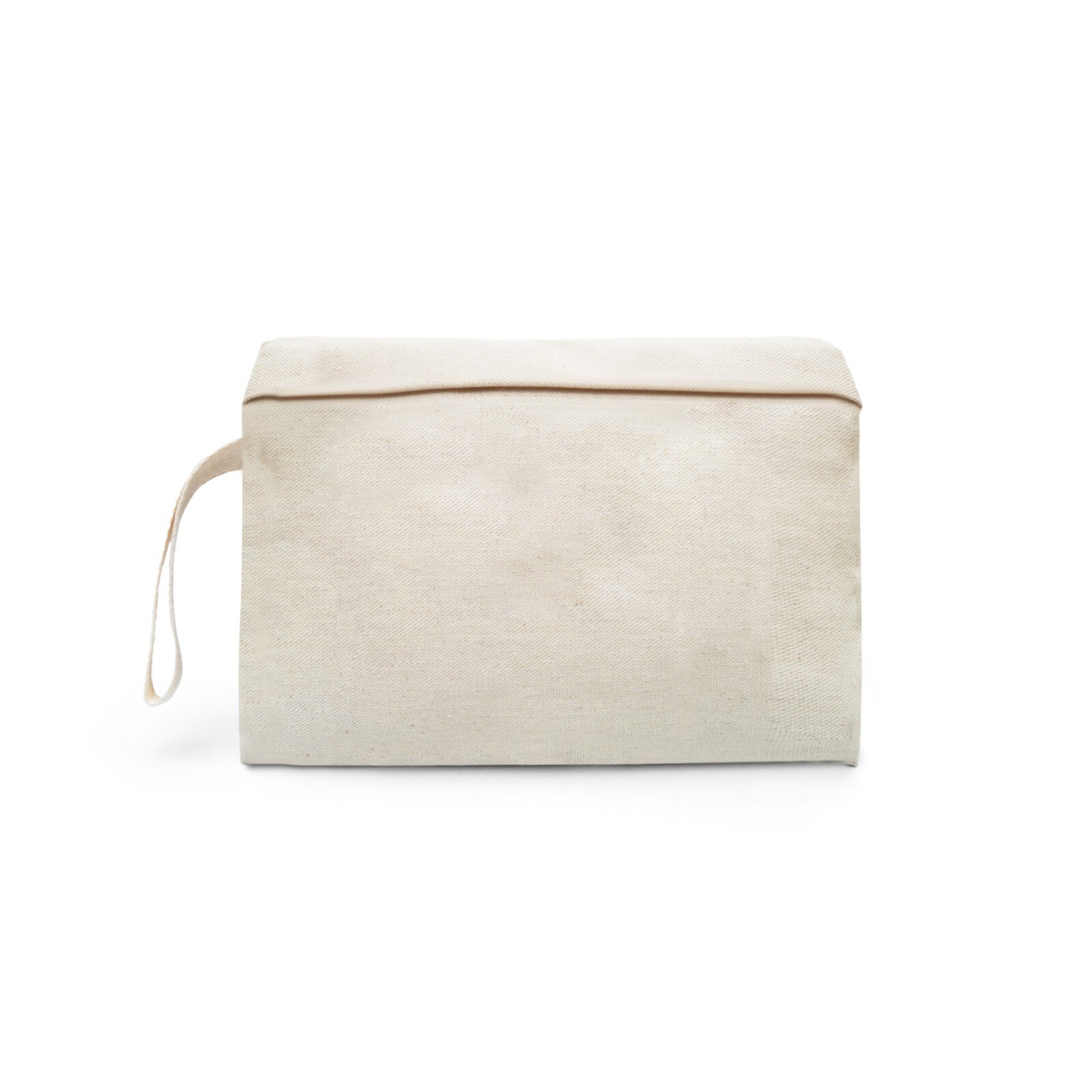 9 x 7.5 Inches Canvas Cotton Reusable Storage Premium Zipper Cosmetic Bags