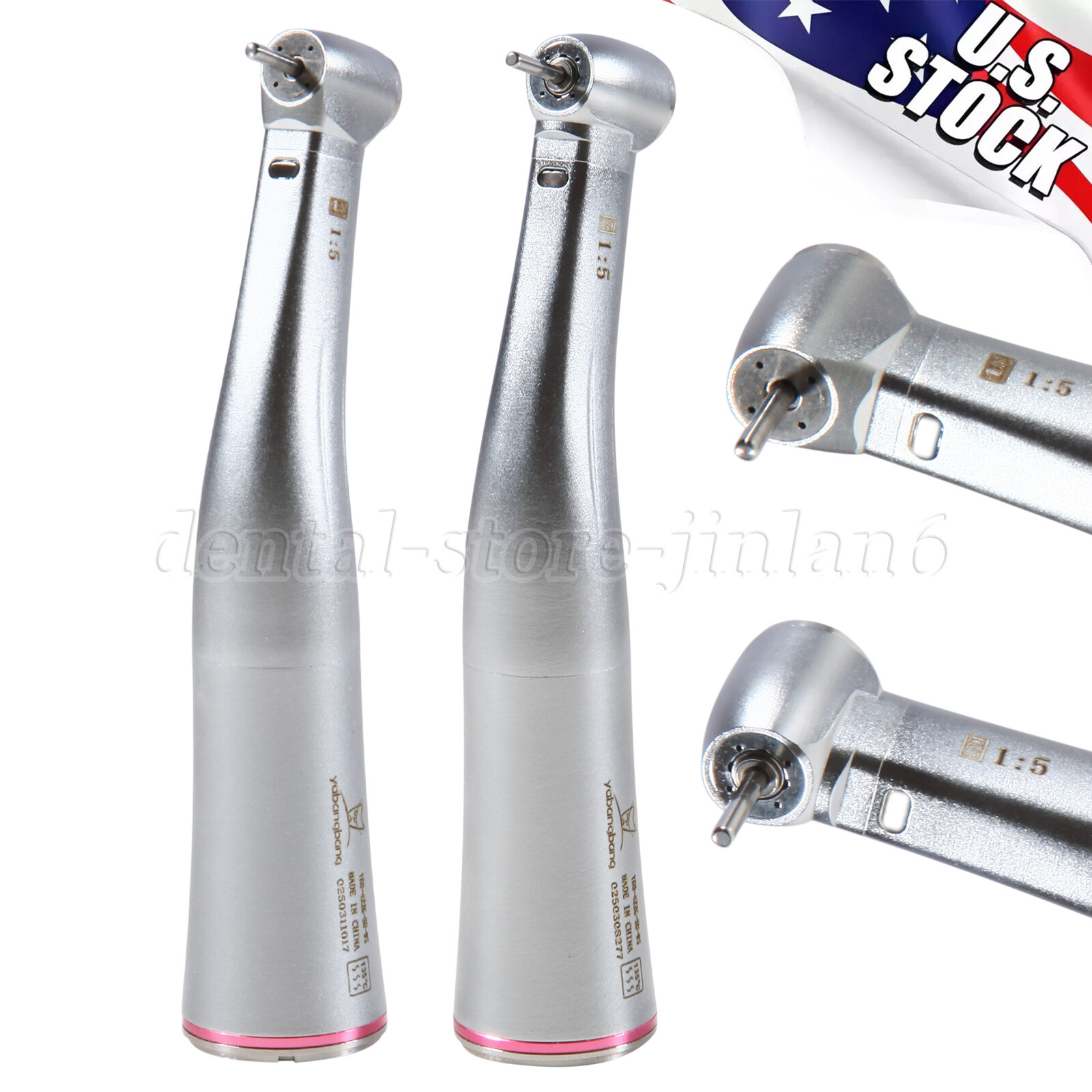 Dental Electric Handpiece 1:5 Speed Contra Angle Fiber Optic YB/ST Standard/Mini