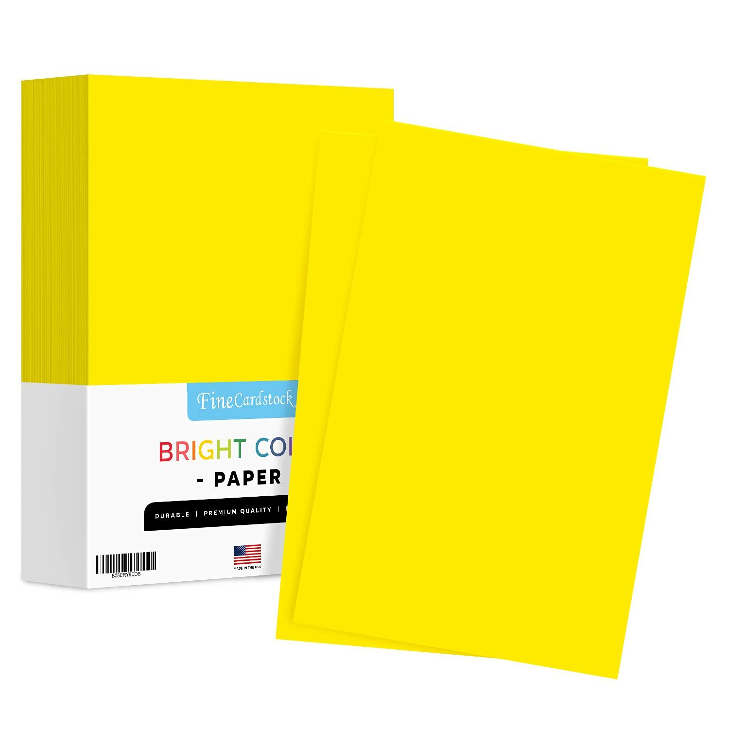 11 x 17″ Yellow Bright Color Paper – Regular 24lb Paper – 1 Ream of 500 Sheets