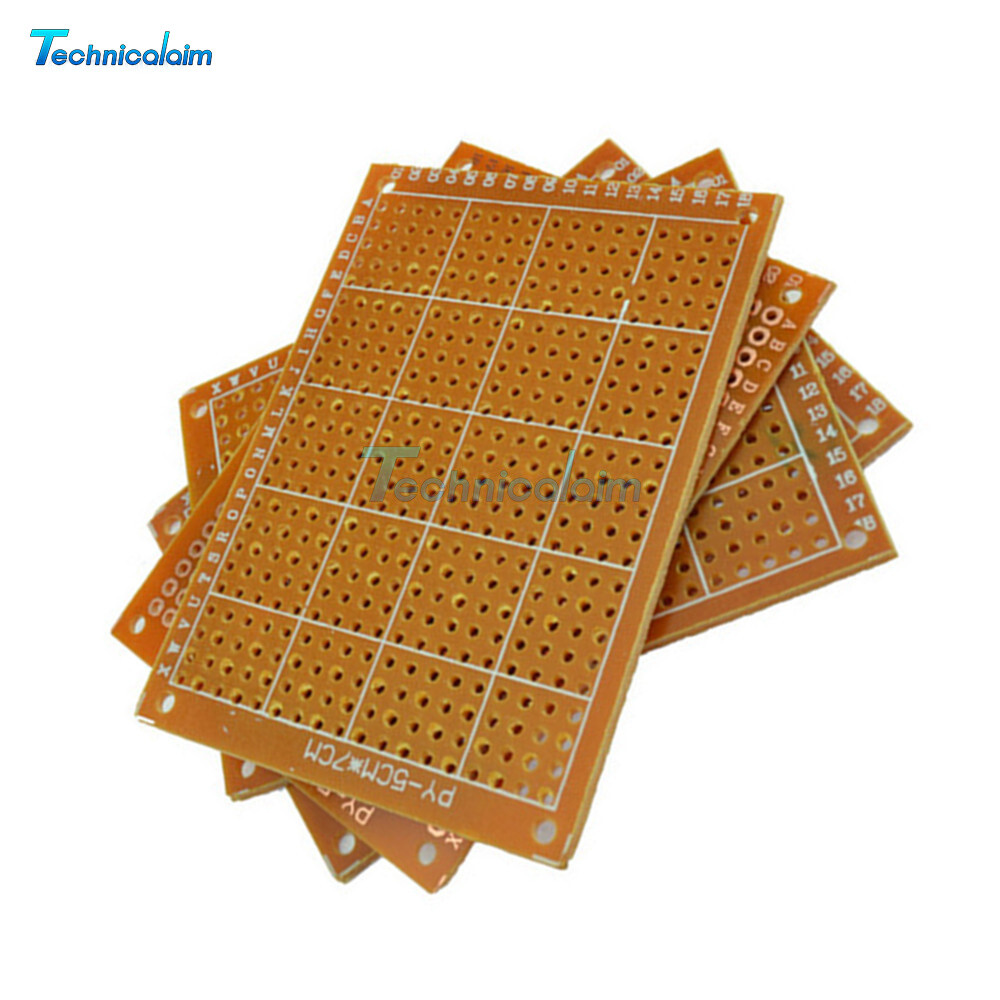 50Pcs 5cm x 7cm Prototype Paper PCB for Universal Board Prototyping PCB DIY Kit-