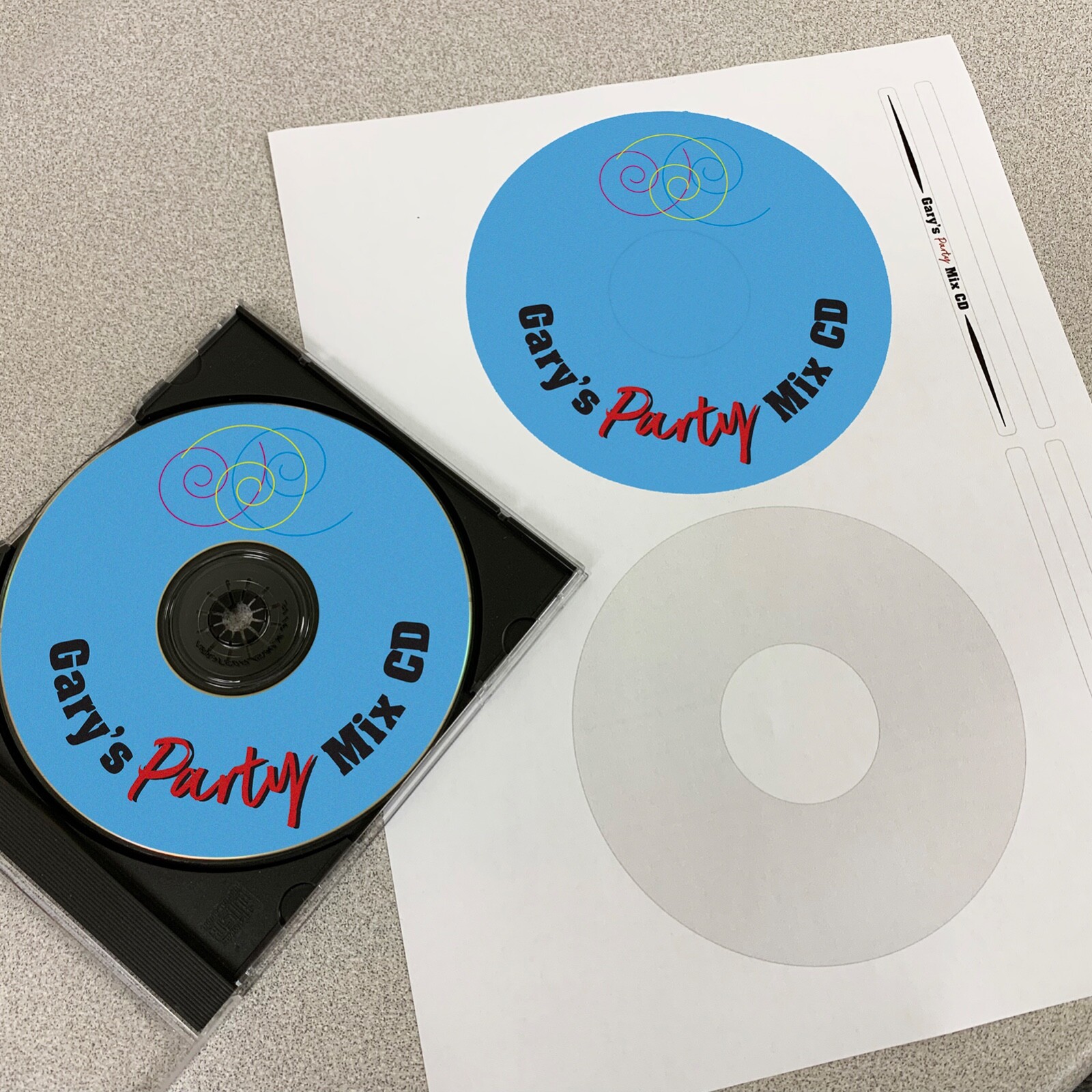 100 CD/ DVD Laser and Ink Jet Labels Templates 5931, 8931, 8691,8692. 50 Sheets!