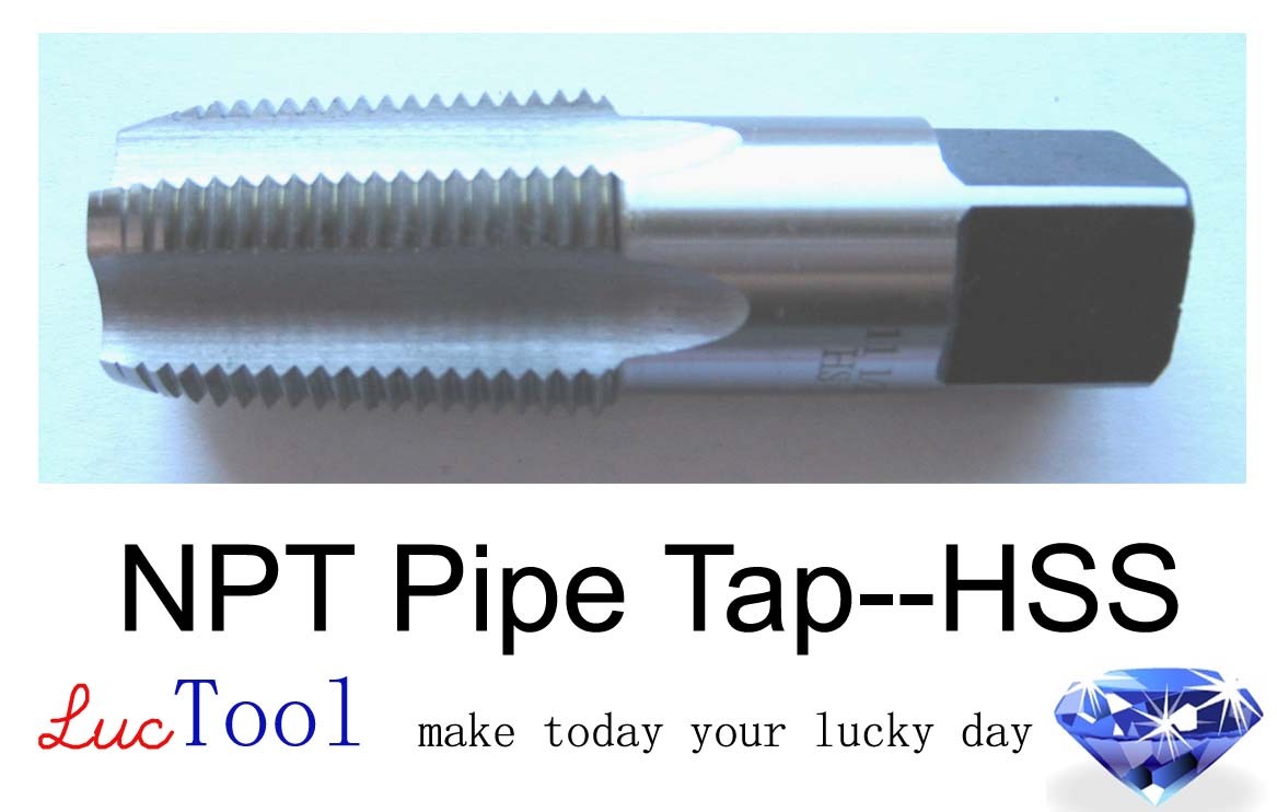 3/4-14 NPT Pipe Tap HSS NPT Taper Thread Uncoated Bright Threading Premium
