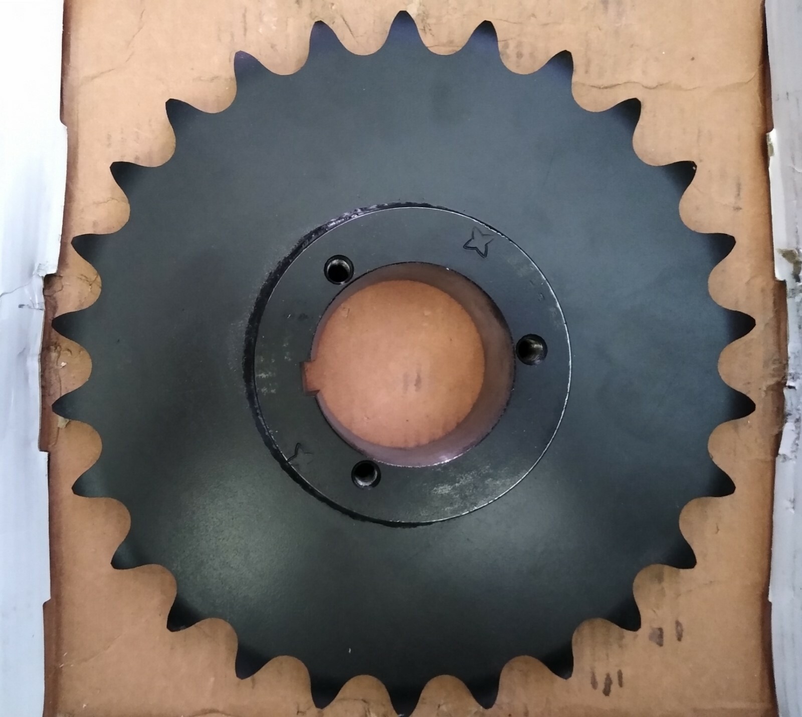 Tsubaki 100Q26 Roller Chain Sprocket Single Strand Split Taper Design 26 Teeth