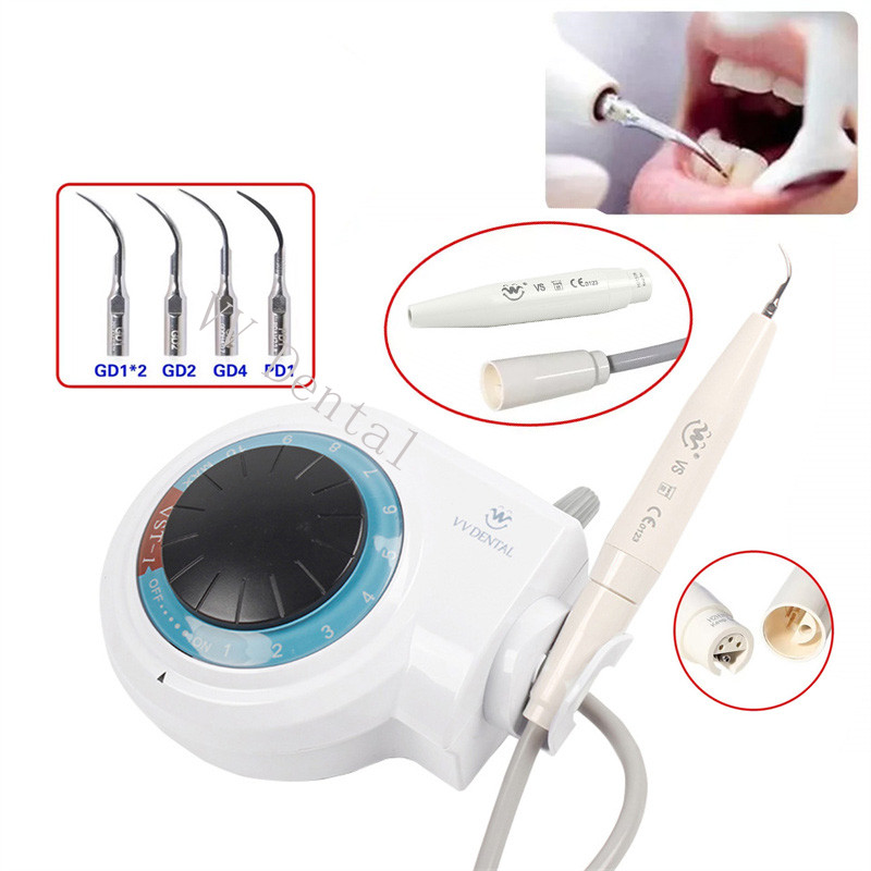 VVDental Dental Ultrasonic Piezo Scaler w/ Handpiece 5*Tips fit SATELEC Cavitron