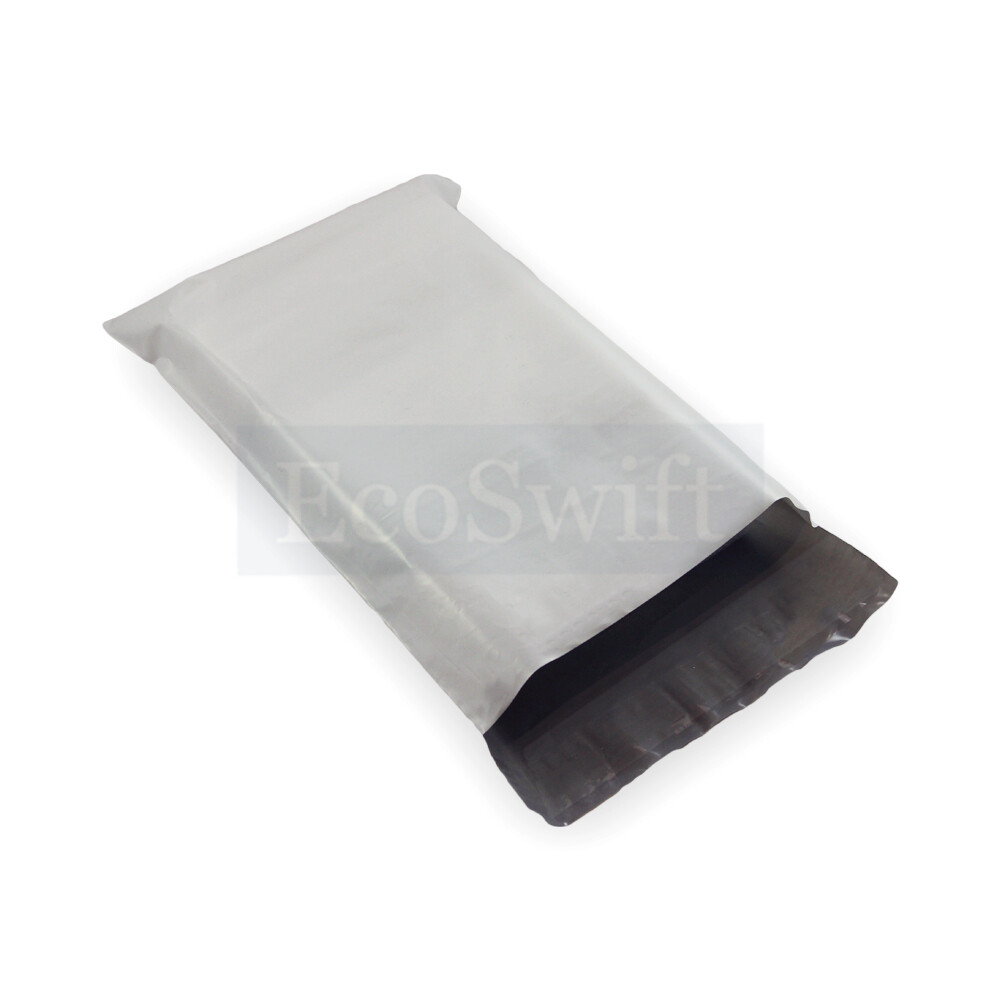 100 6 x 9 EcoSwift White Poly Mailers Shipping Envelopes Self Seal Bags 1.7 MIL