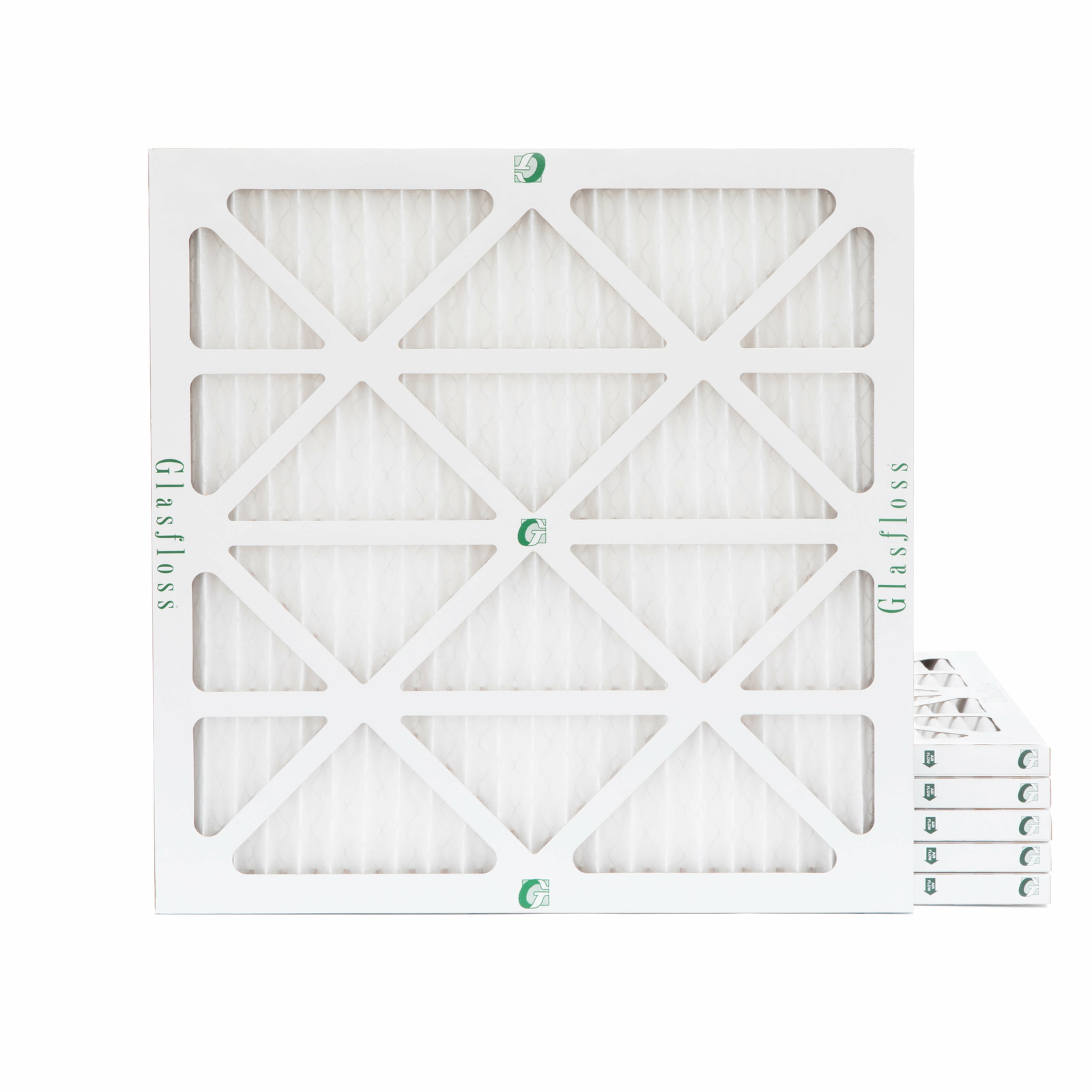Glasfloss ZL 16x16x1 MERV 10 (FPR 7) Pleated Furnace Air Filters. 6 Pack