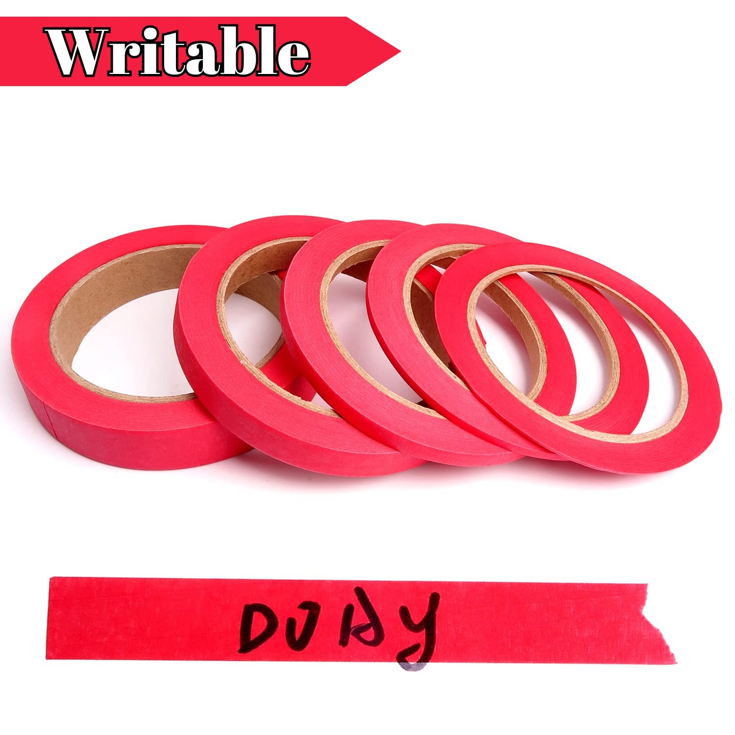 Pinstripe Tape (Red) 1/16 1/8 1/4 1/2 3/4 x 30 Yards Red