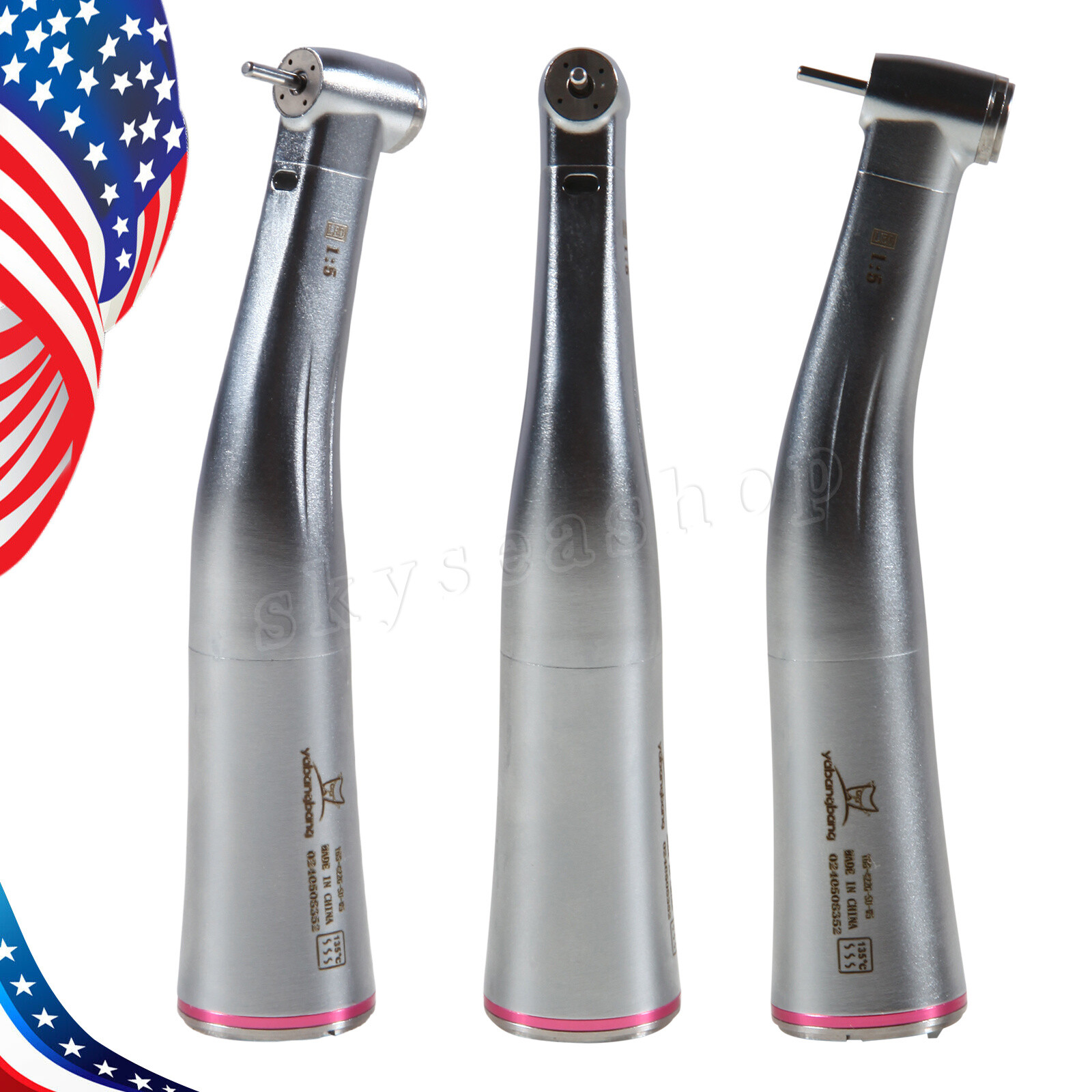 Dental 1:5 Contrangulo Agua-Spray interno FG1.6mm Fiber Optic Handpiece for NSK