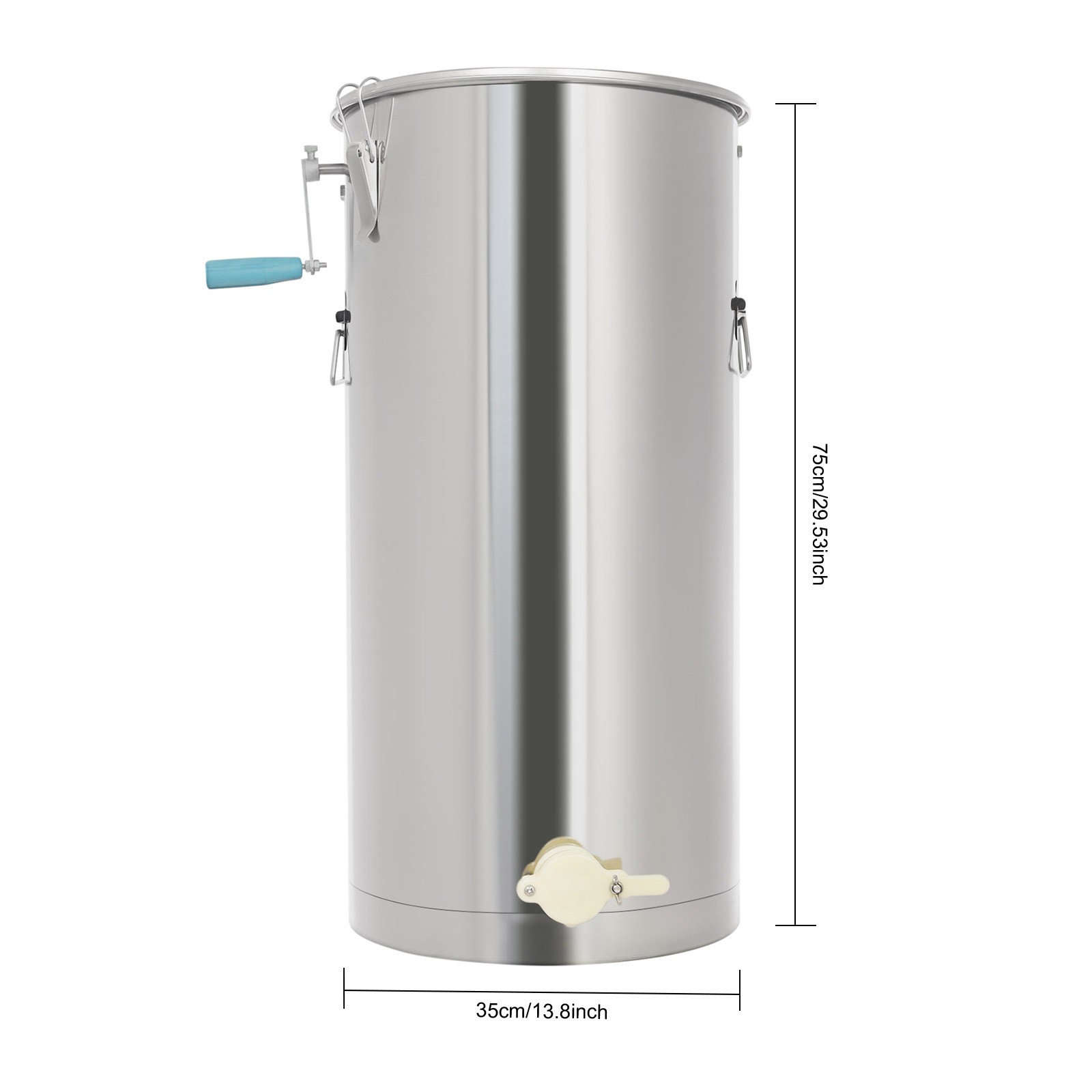 Manual Honey Extractor 2 Frame Beekeeping Honeycomb Spinner Stainless Steel