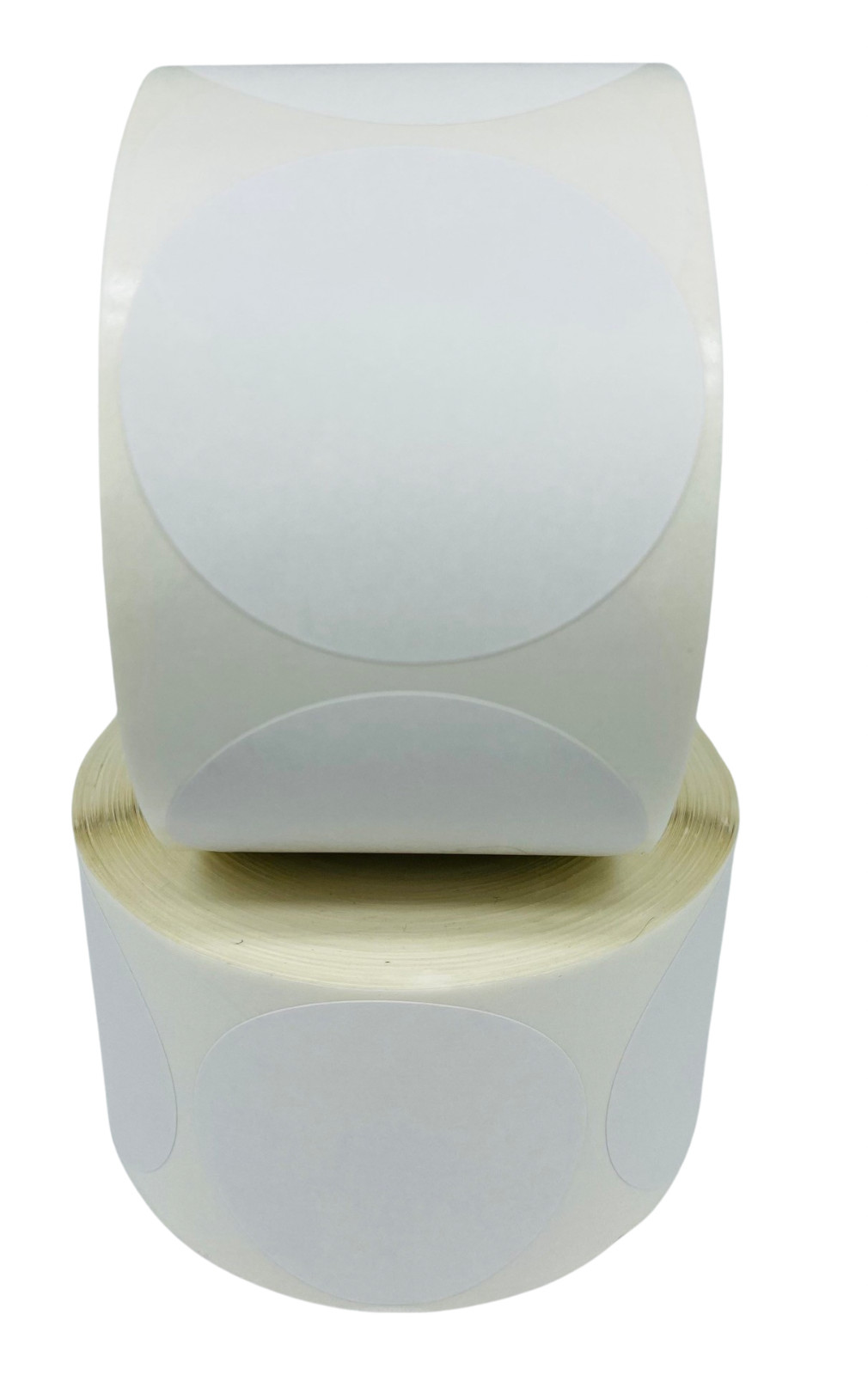 2.5″ Round Direct Thermal Printer Labels 500 Per Roll 1″ Core 2 Rolls