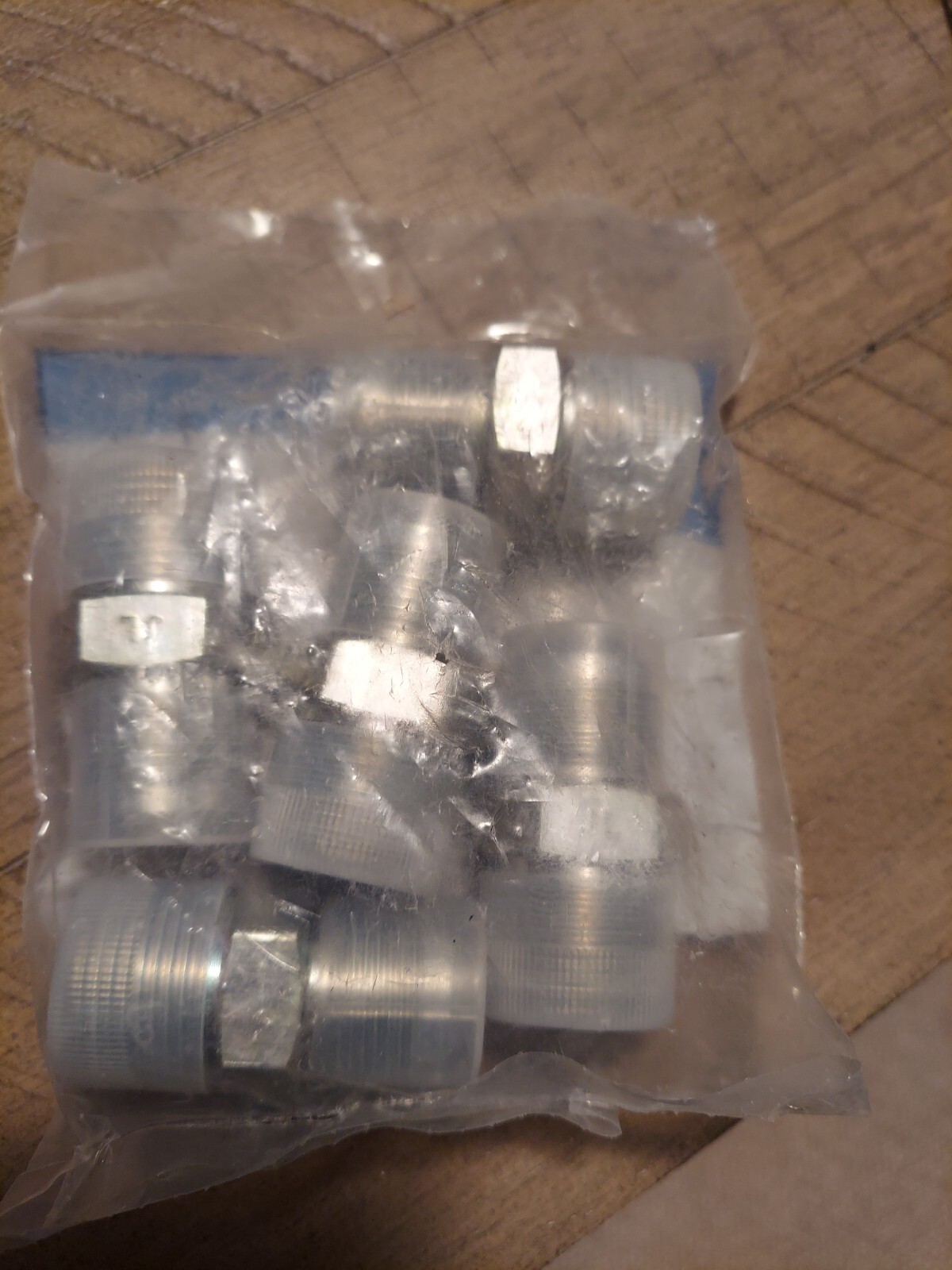 5/8 IN OD Flare x 3/4 IN MIP Tapped 1/2 IN FIP Gas Flare adapter 5 pack.