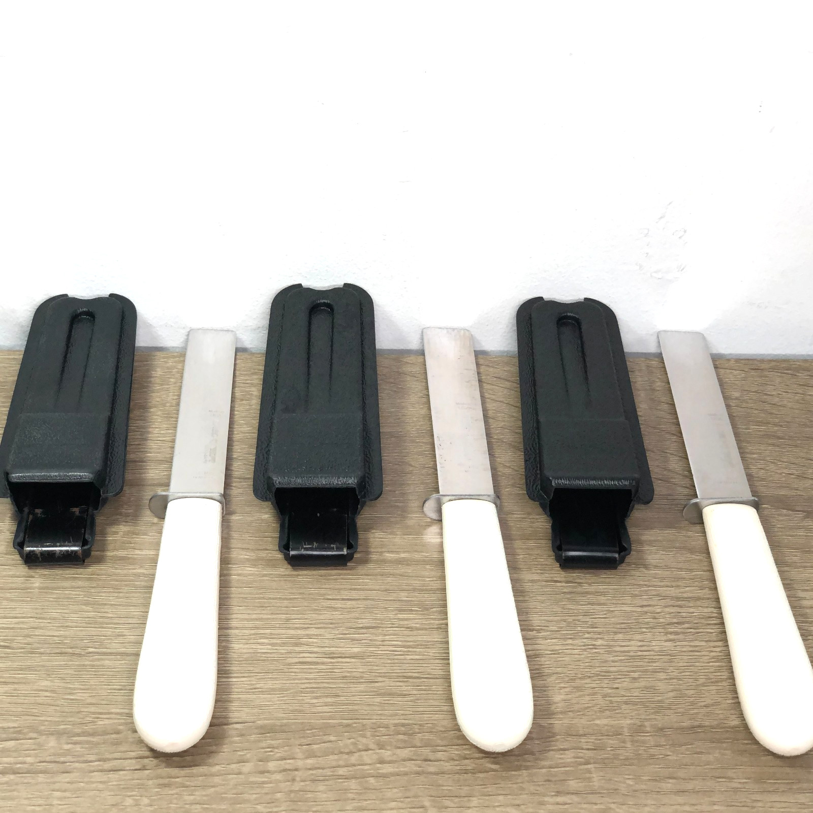 Dexter-Russell S185 Sani-Safe 5in Produce Vegetable Knife Lot of 3 USA Sheaths