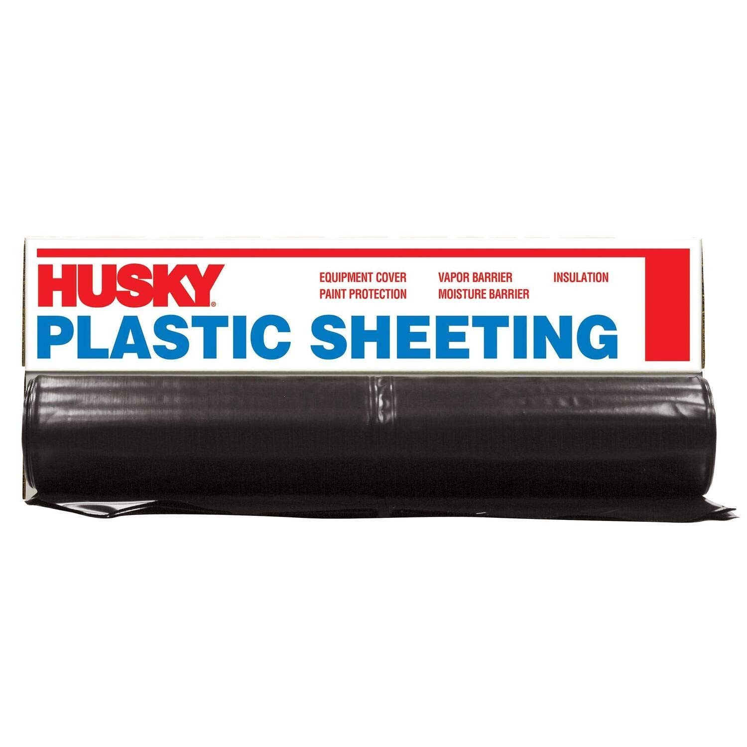 Poly-America 610B Husky Plastic Sheeting, 10ft x 100ft, Black 1