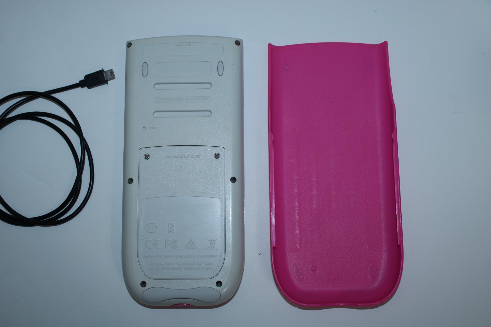 Texas Instruments Pink TI-84 Plus C Silver Edition Graphing Calculator