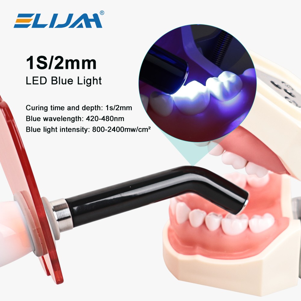 Dental Wireless Light Curing Machine 1s/2mm Resin Curing Light 800-2400mW/cm²-US