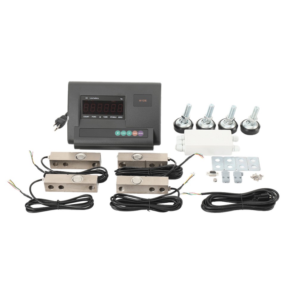 Load Cell Scale Kit Platform Livestock Cattle Floor Truck Scale w/ 4 Load Cells