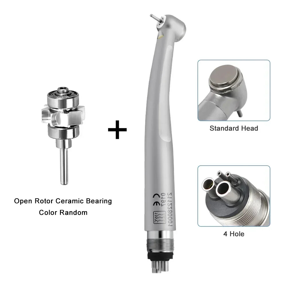 Dental Fiber Optic LED E-generator high speed handpiece Turbine 2 Holes 4 Holes