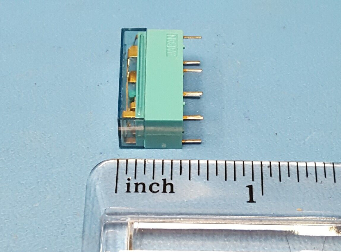 (2pcs) Electromechanical Relay, RZ-12, Fujitsu/TAKAMISAWA, 12VDC, 280Ohm 2A DPDT