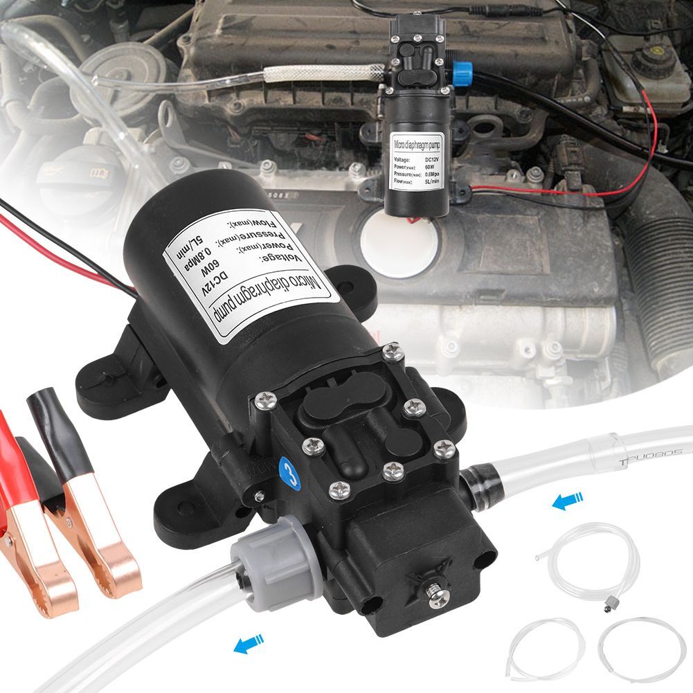 Electric Fuel Transfer Pump 12V DC Fit Diesel Kerosene Oil for Motor Auto 5L/Min