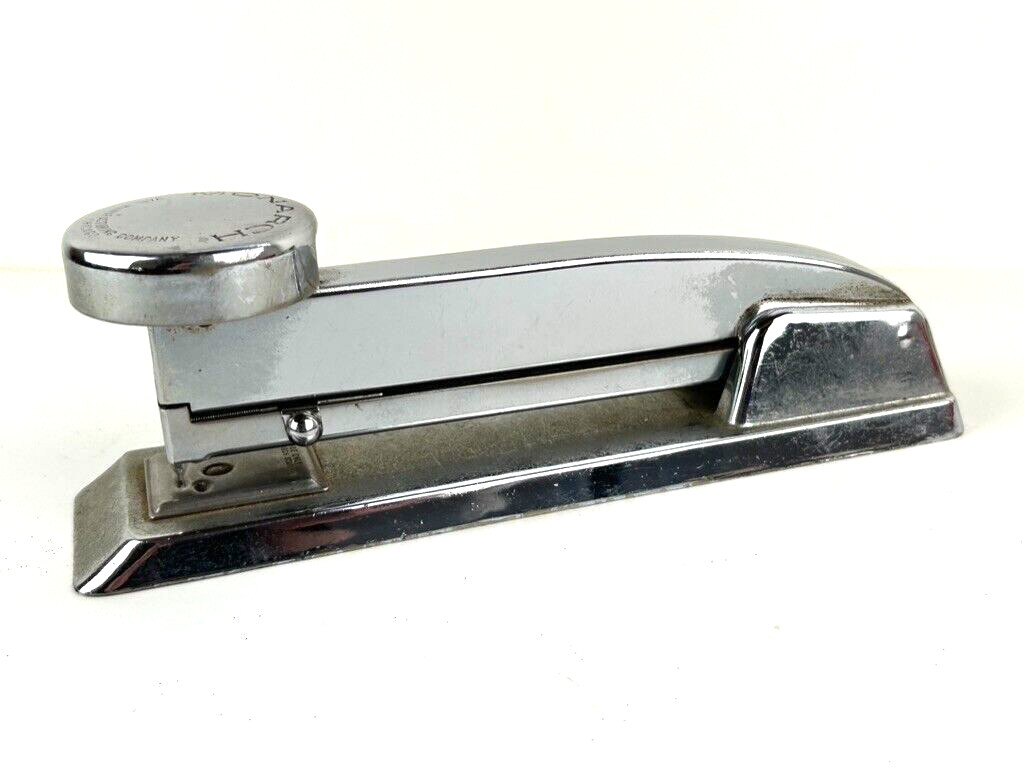 Mid-Century Modern Monarch Chrome Desk Stapler Heavy Duty Modernist Bauhaus