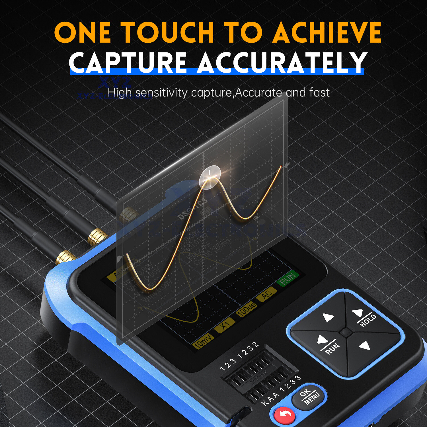 3 in 1 FNIRSI DSO-TC3 Digital Oscilloscope Transistor Tester Signal Generator