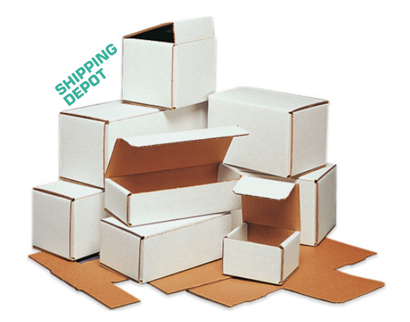 200 Pack of 4x3x2 White Corrugated Shipping Mailer Packing Box Boxes 4″ x 3″ x 2
