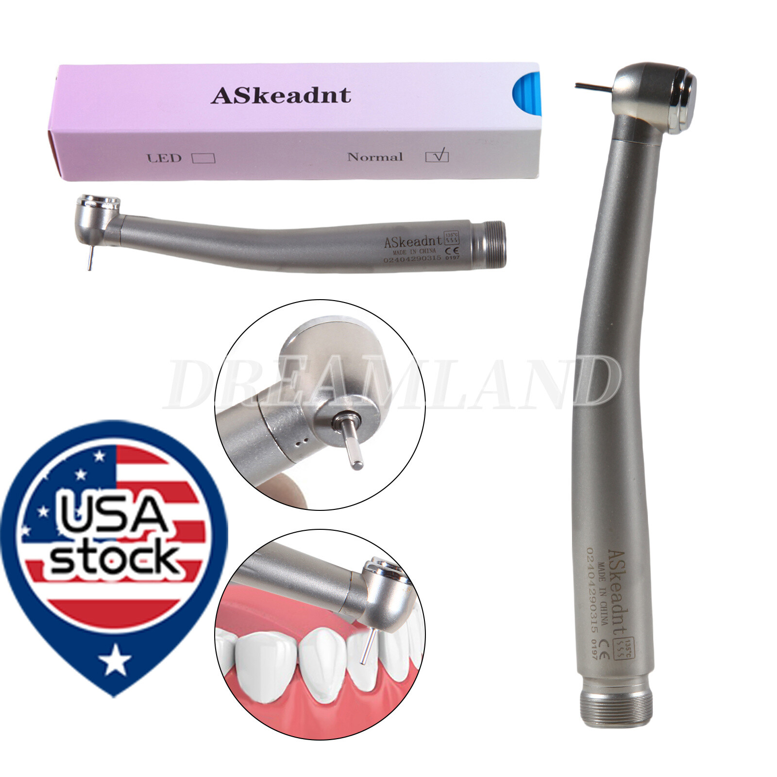 NSK Style Dental Fiber Optic LED E-generator/ High Speed Handpiece 4 Hole/2 Hole