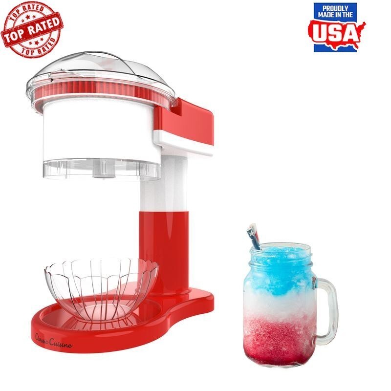 Shaved Ice Maker Electric Snow Cone Slushy Machine Home Countertop Ice Shaver