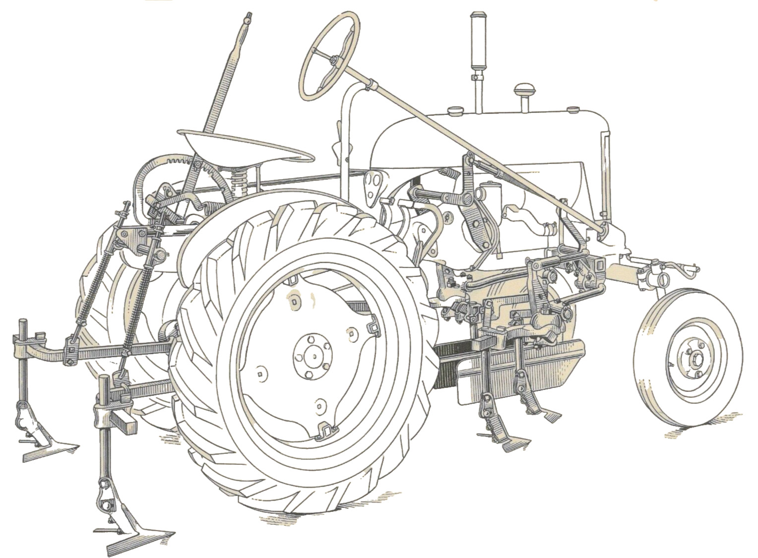 IH International Harvester CUB-144 One Row Cultivator Owner Manual & Parts List