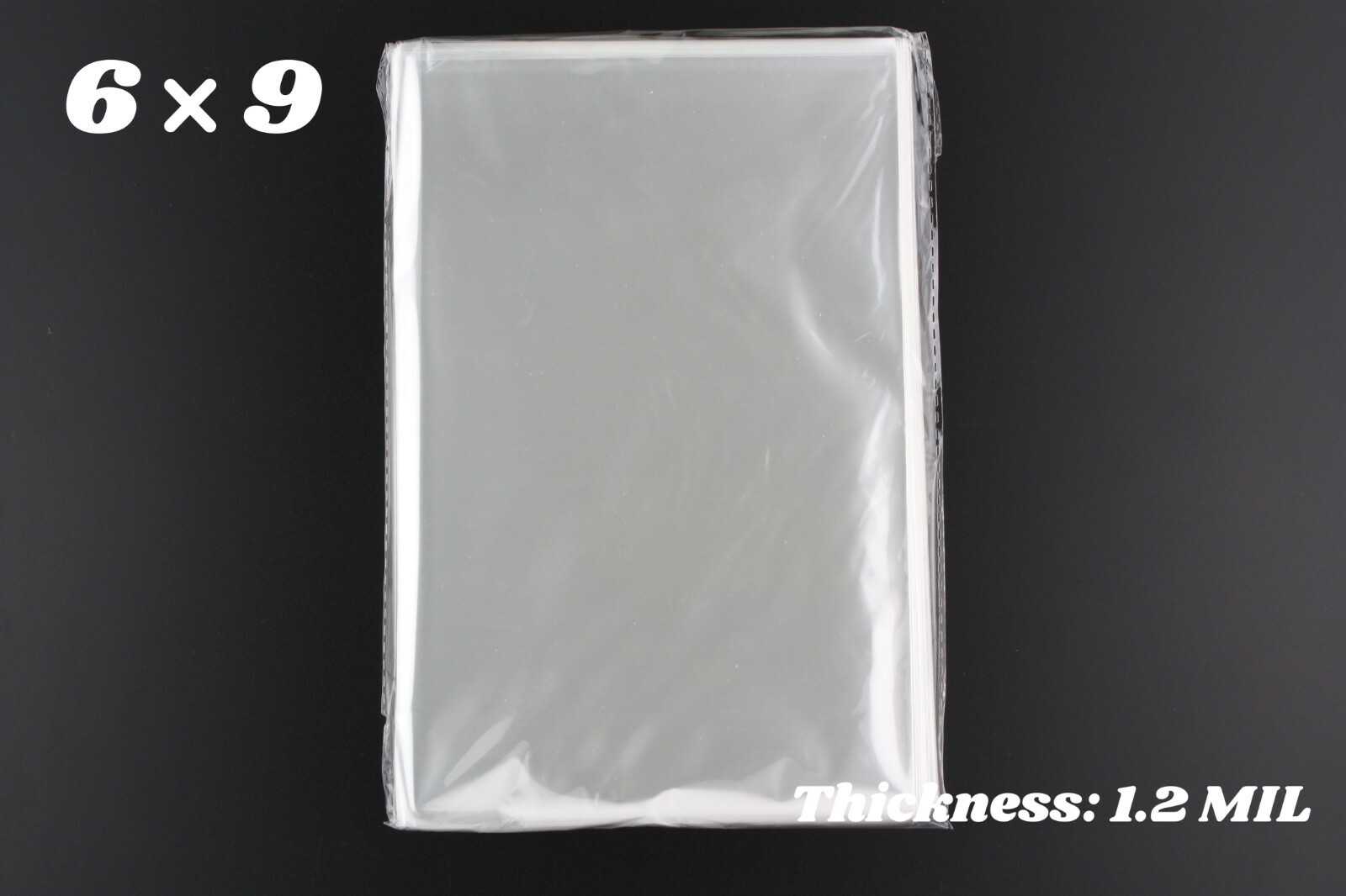 6×9 Clear Lay Flat Open TOP Plastic Poly Bags Packing Cello Cellophane