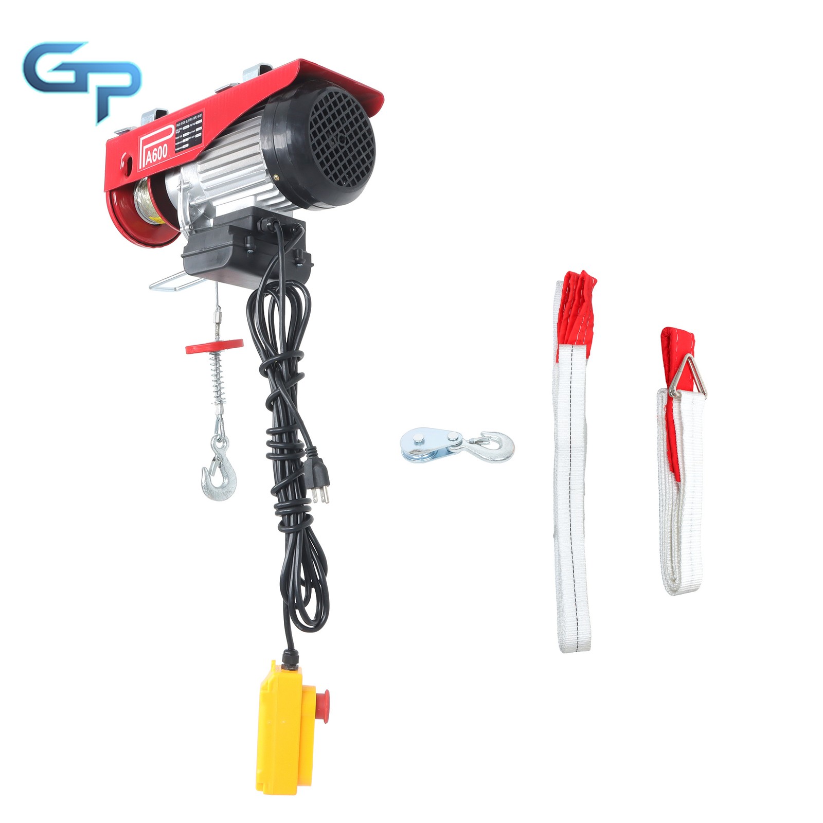 1320lbs Electric Hoist with Remote – 14ft Lift 110V for Warehouse & Construction