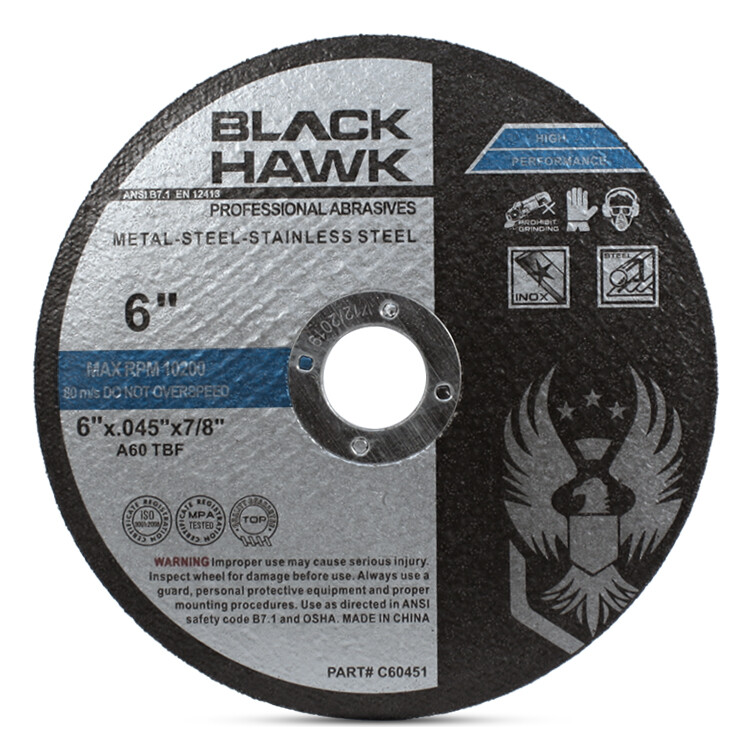 100 Pack 6″x.045″x7/8″ Cut off Wheel – Metal & Stainless Steel Cutting Discs