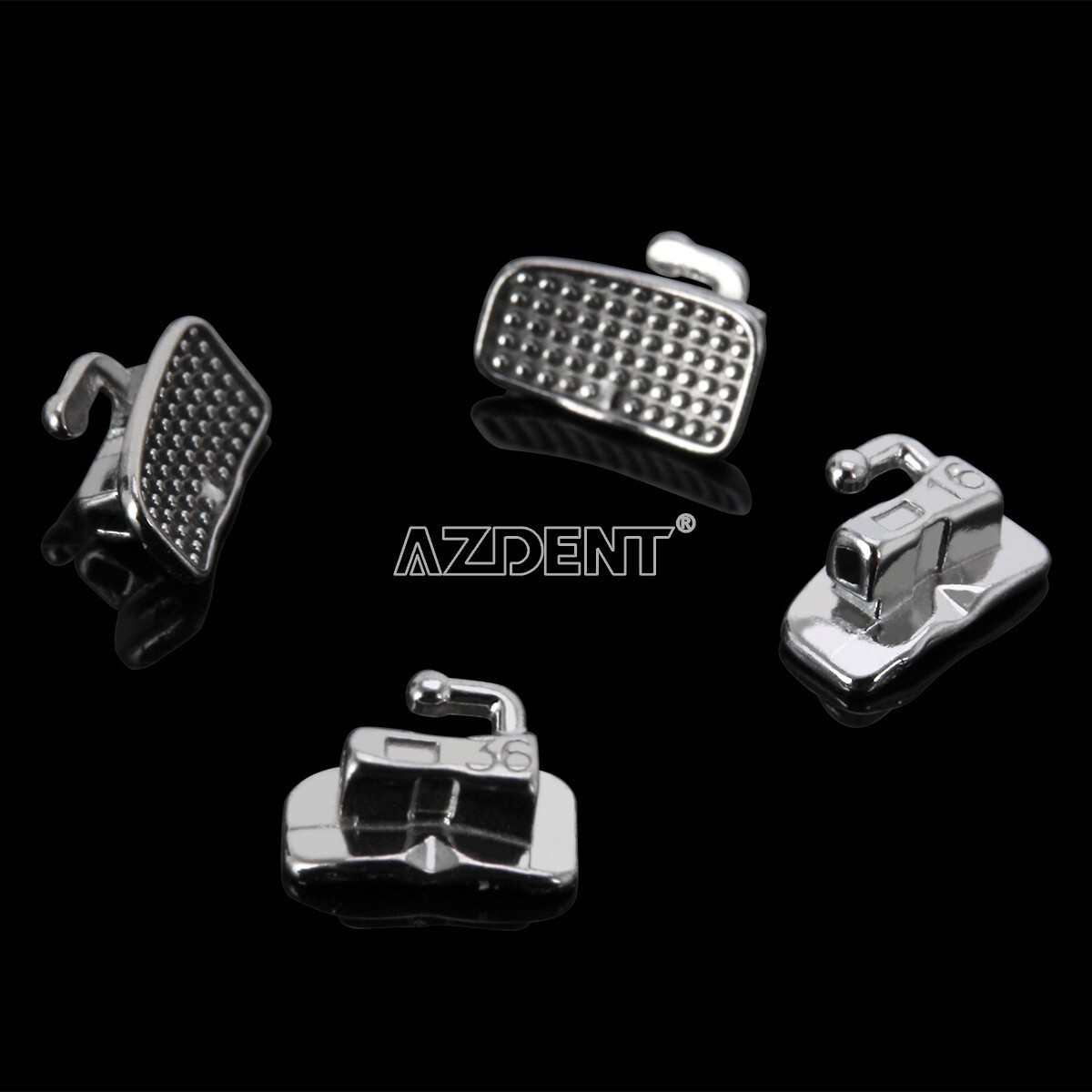 50Sets AZDENT Dental Orthodontic Sgl Buccal Tube Roth.022 1st Molar Non-Conv