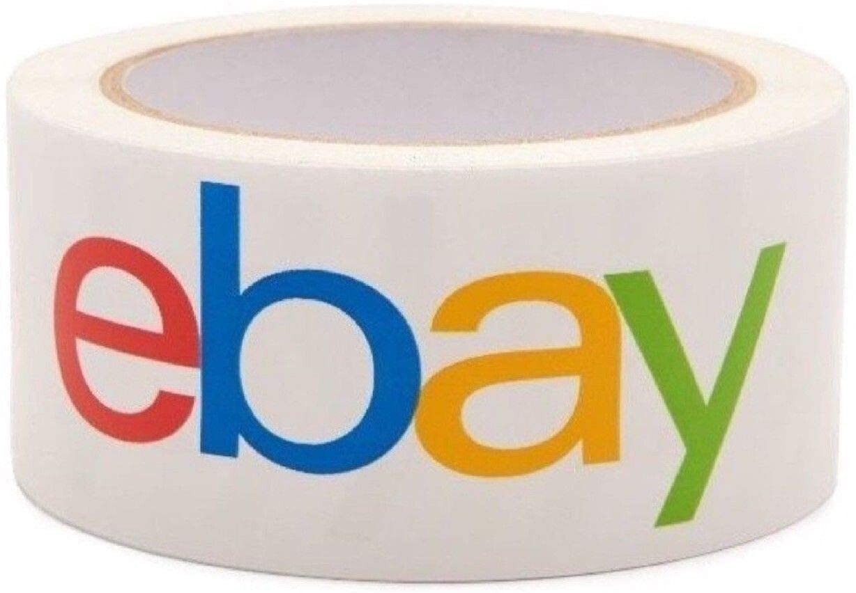6 Rolls Ebay Color Shipping and Packing Tape 2″ 75 Yard 2.7mil Thick