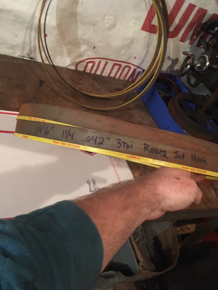Starrett 14’6″x1-1/4x.042″ 174″ 3 Tooth Raker Hook Safe-flex HSS Band Saw Blade
