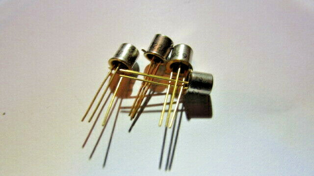 2N2222A National Semiconductor TO-18 Transistor HI-QUALITY Gold Leads 5 Pieces