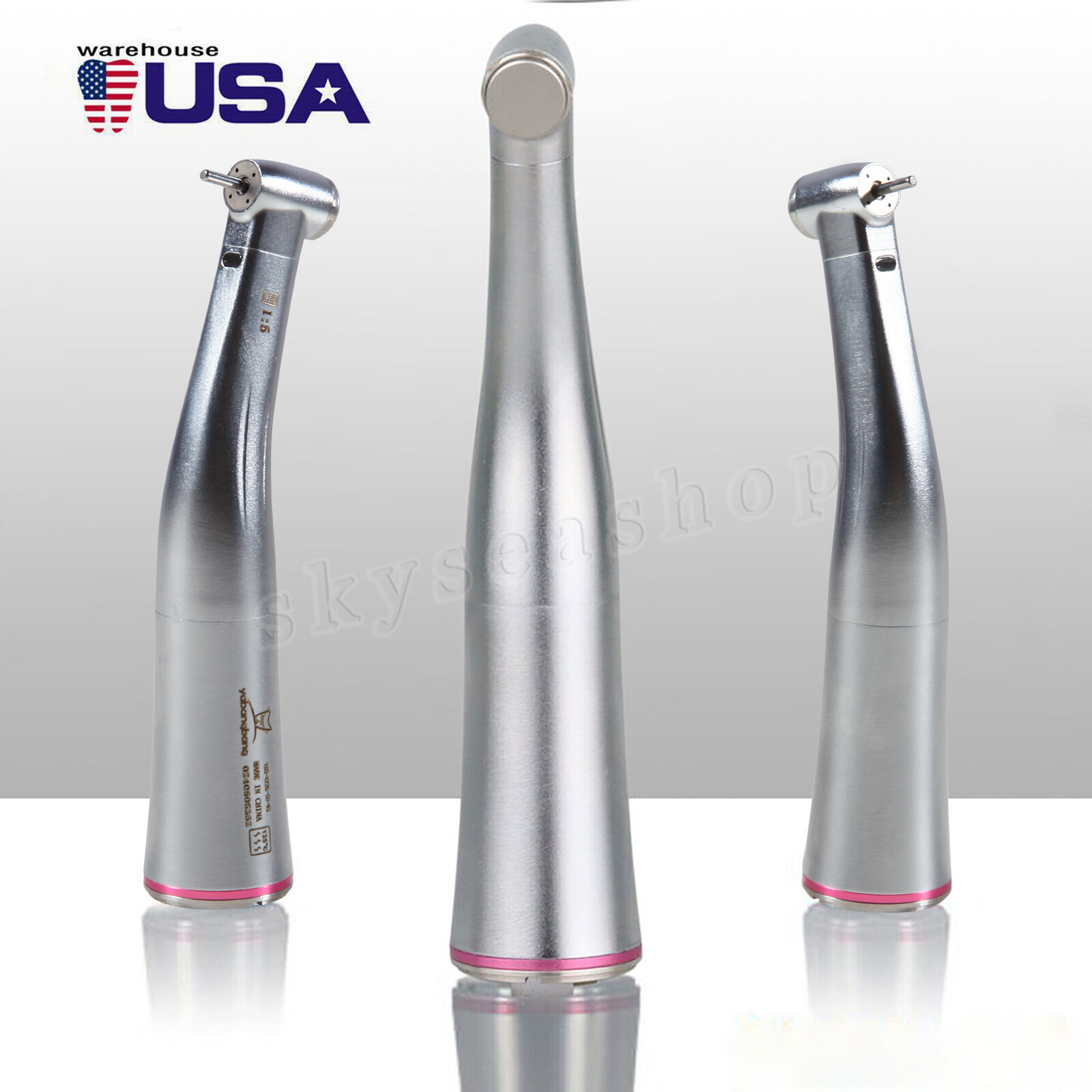 Dental 1:5 Contrangulo Agua-Spray interno FG1.6mm Fiber Optic Handpiece for NSK