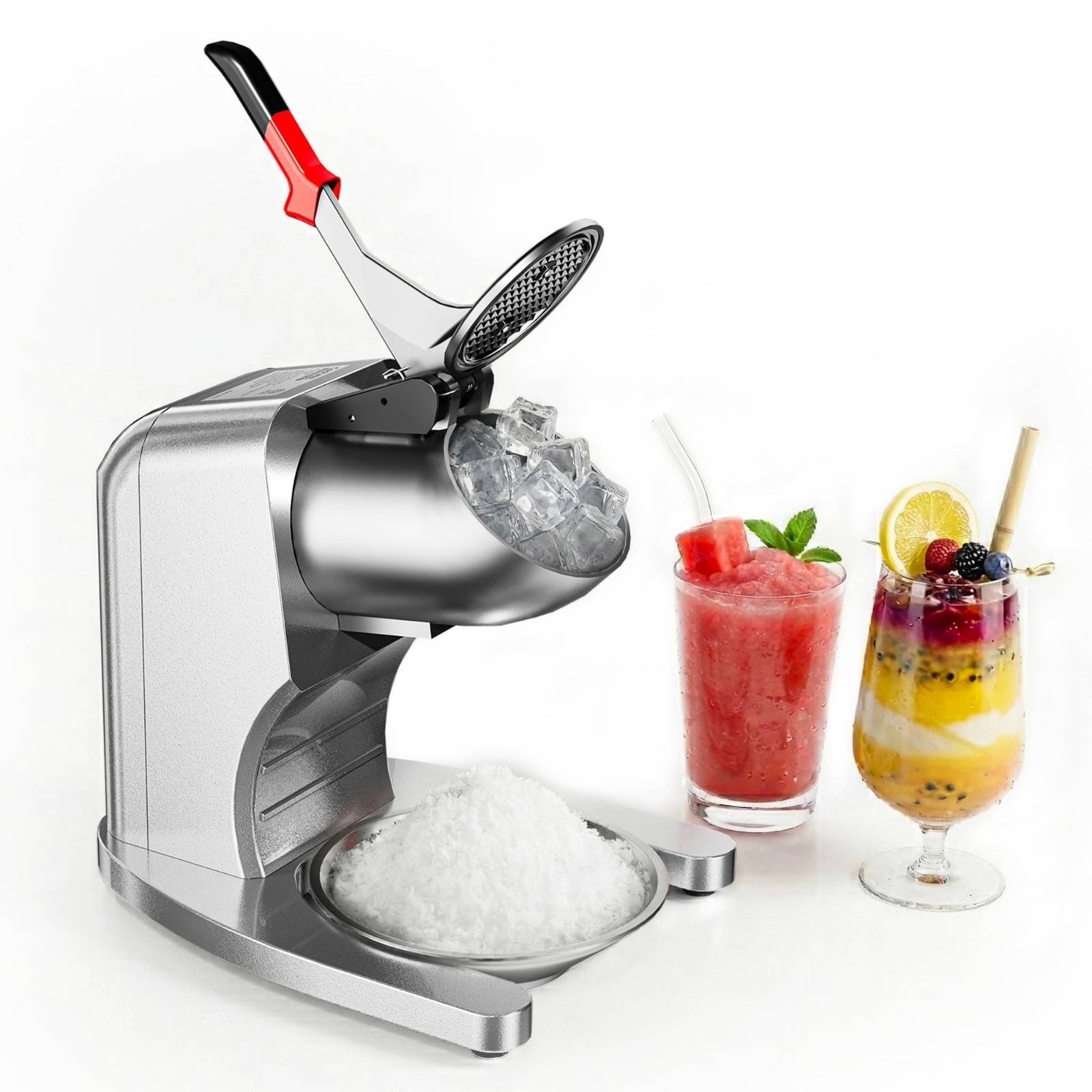 Commercial Ice Shaver Electric Snow Cone Crusher Maker Machine 250LBS/H 350W