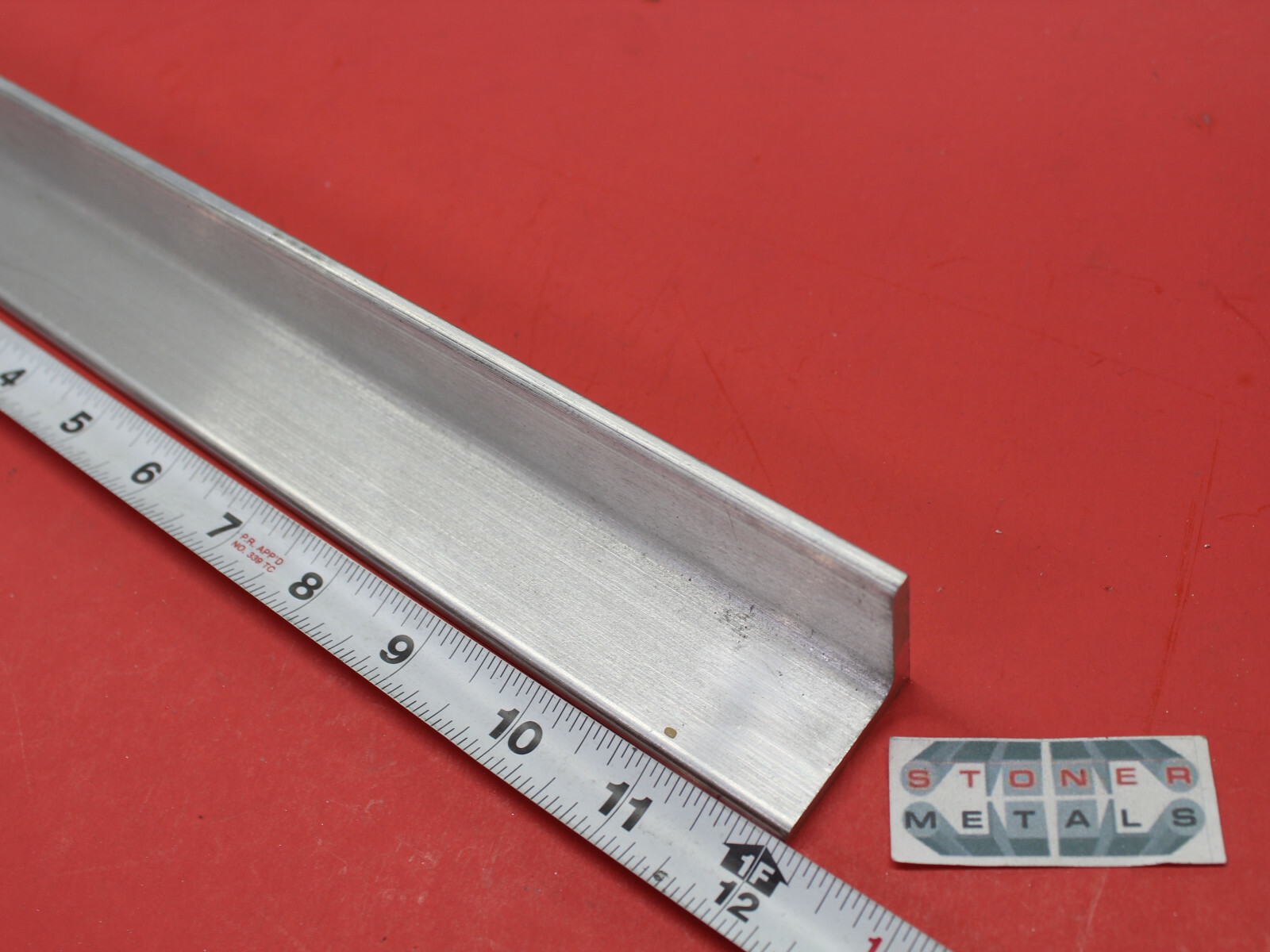 2″x 1-1/2″x 3/16″ ALUMINUM 6061 T6 ANGLE BAR 12″ long T6 Extruded Mill Stock New