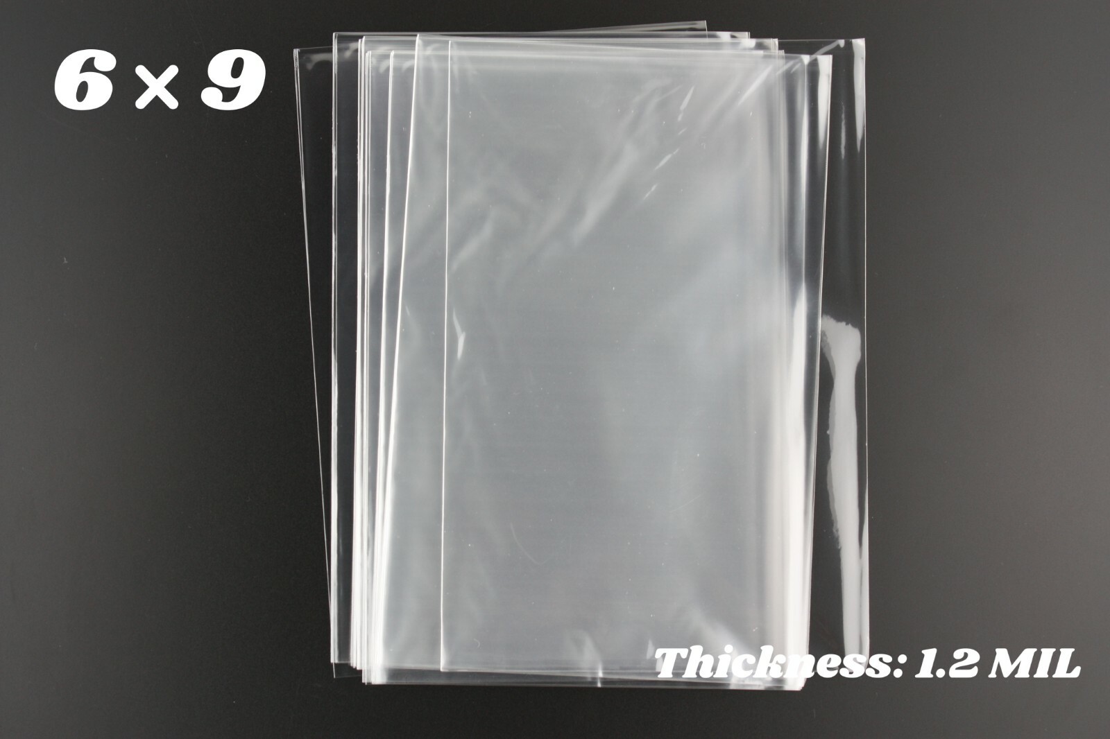 6×9 Clear Lay Flat Open TOP Plastic Poly Bags Packing Cello Cellophane