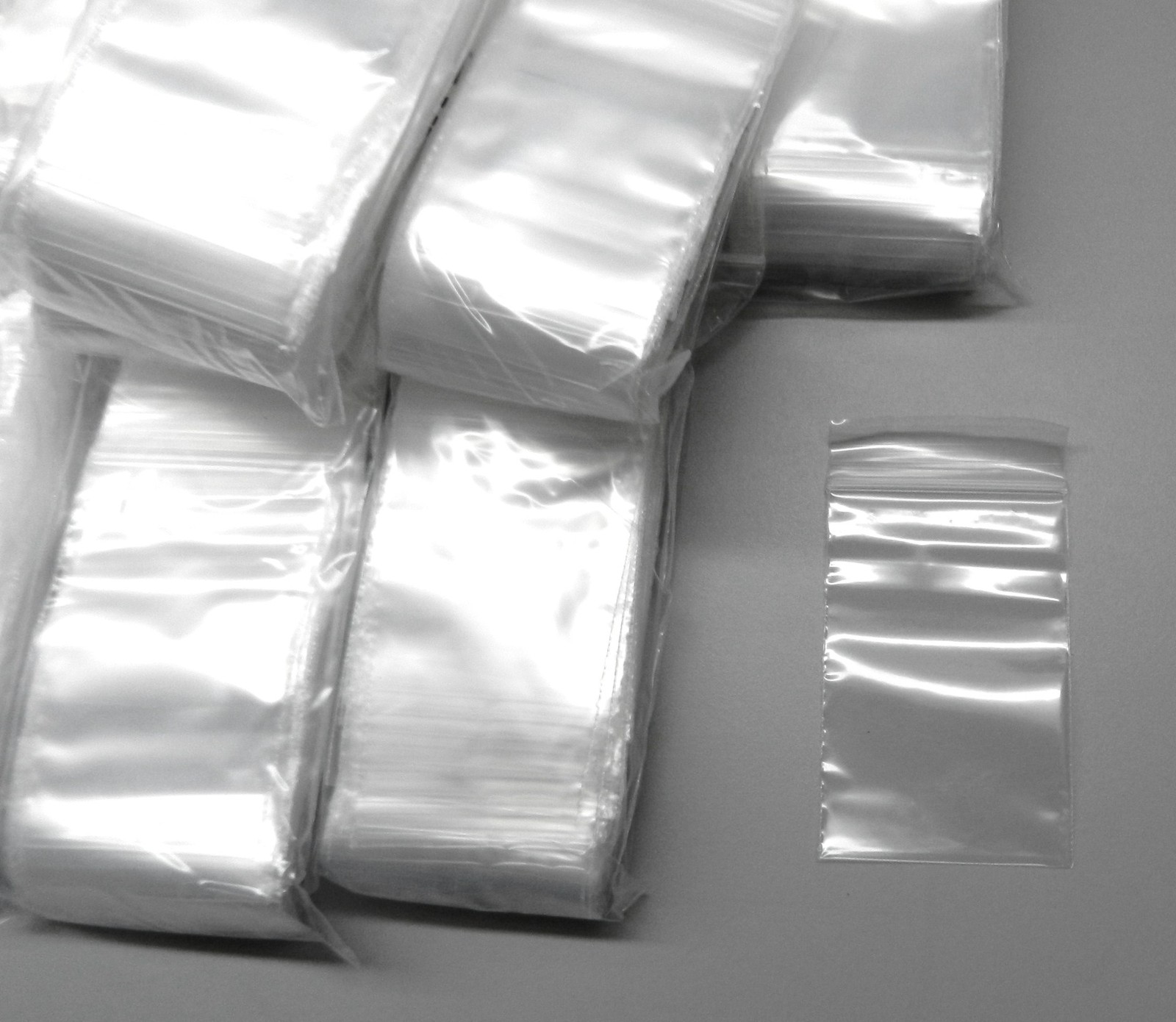 10,000 Zip Seal Top Lock Bags 2×3 Clear 2mil Poly Top Slide Locking 10000 2″x3″