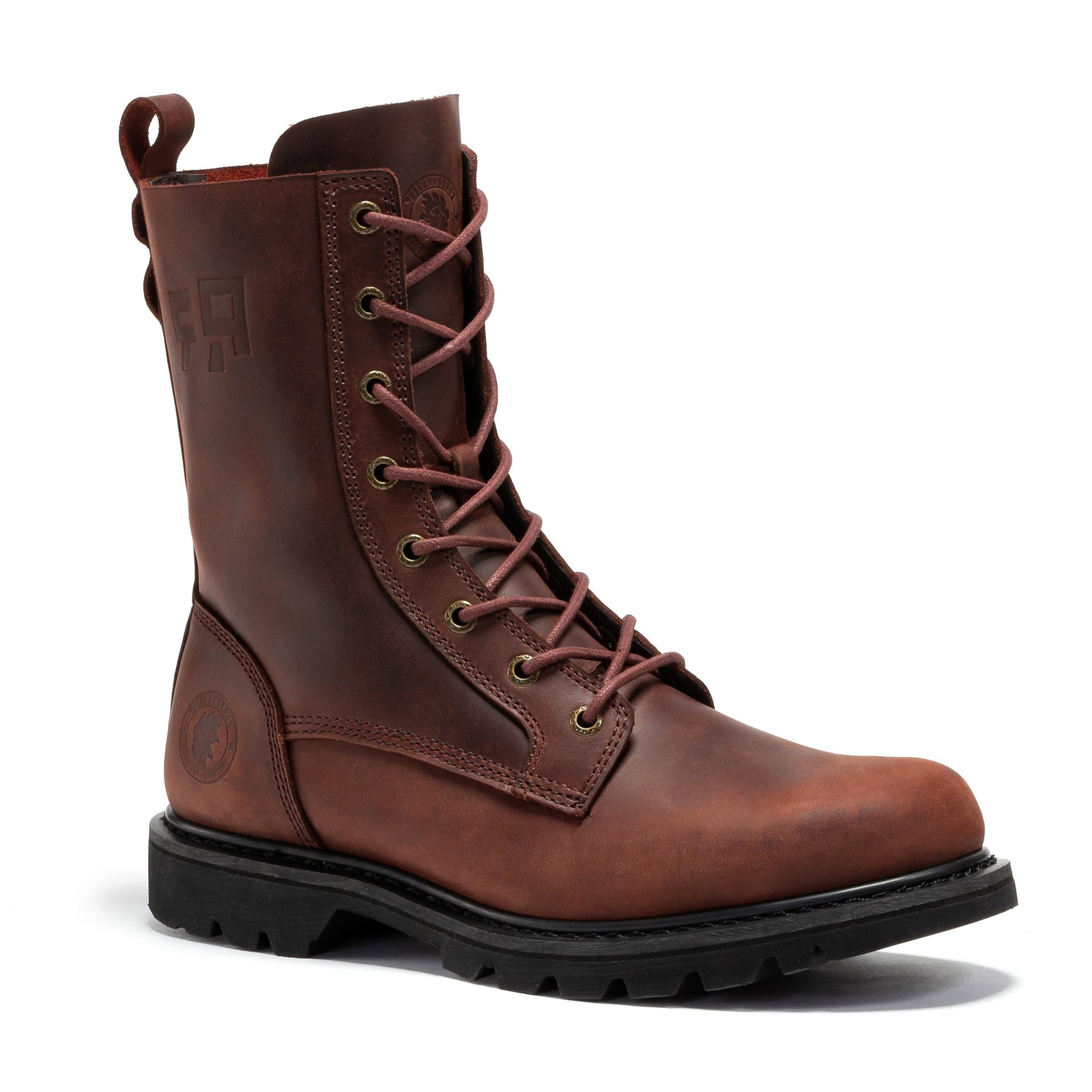 ROCKROOSTER Mantua Men’s 8 inch Zip-sided Soft Toe Lug Sole Work Boots SAP130