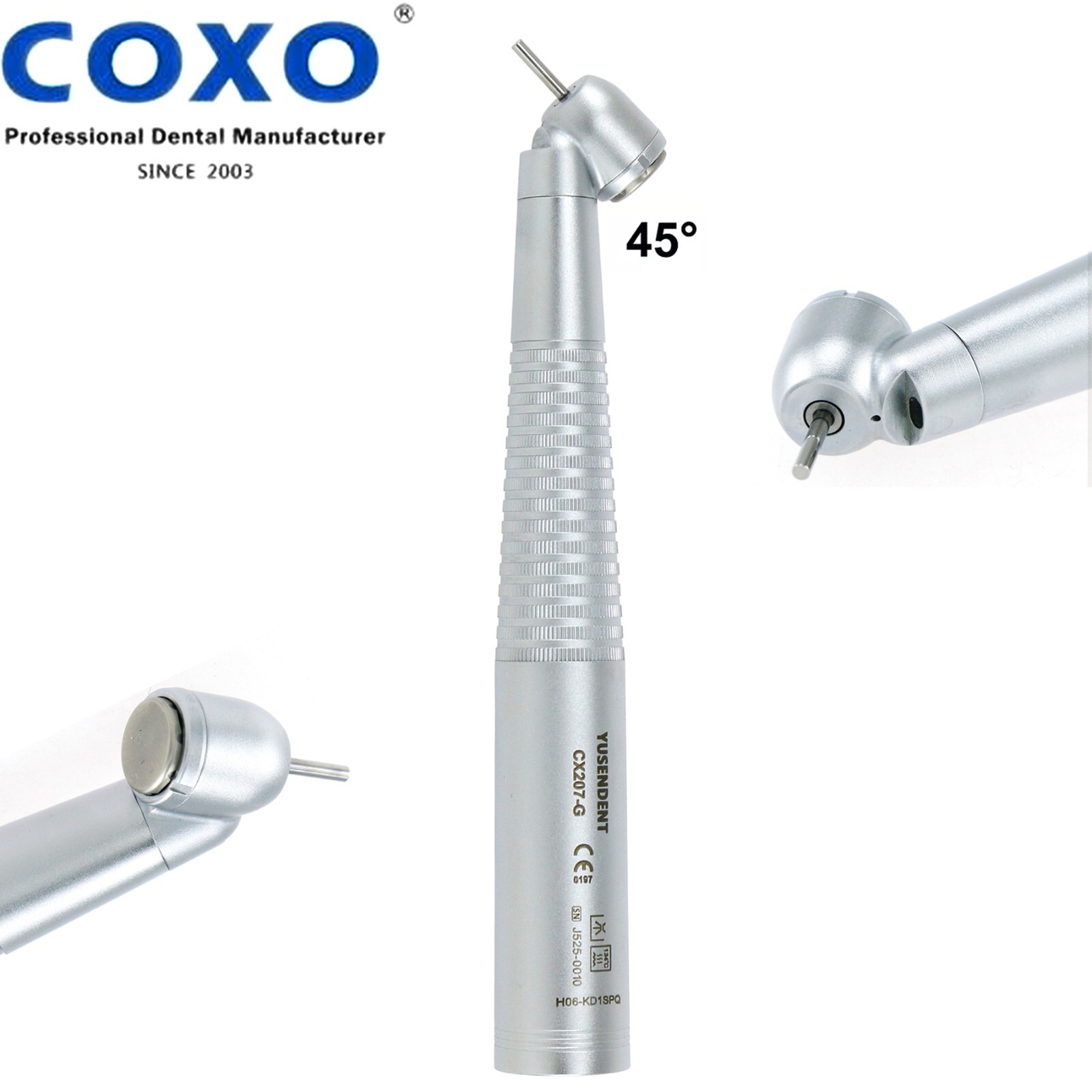 COXO Dental 45° LED High Speed Fiber Optic Turbine Handpiece For KaVo MULTIflex