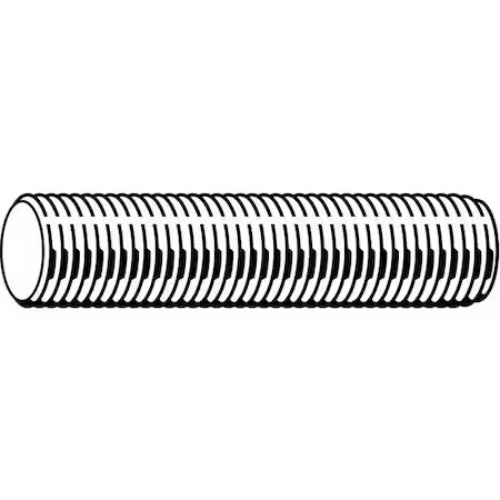 Fully Threaded Rod, 8-32, 12 In, Stainless Steel, 18-8, Plain Finish,