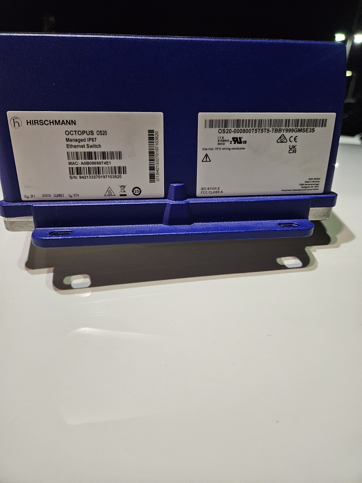 HIRSCHMANN OS20-001200T5T5T5-TBBY999GMSE3S SWITCH FREE SHIPPING